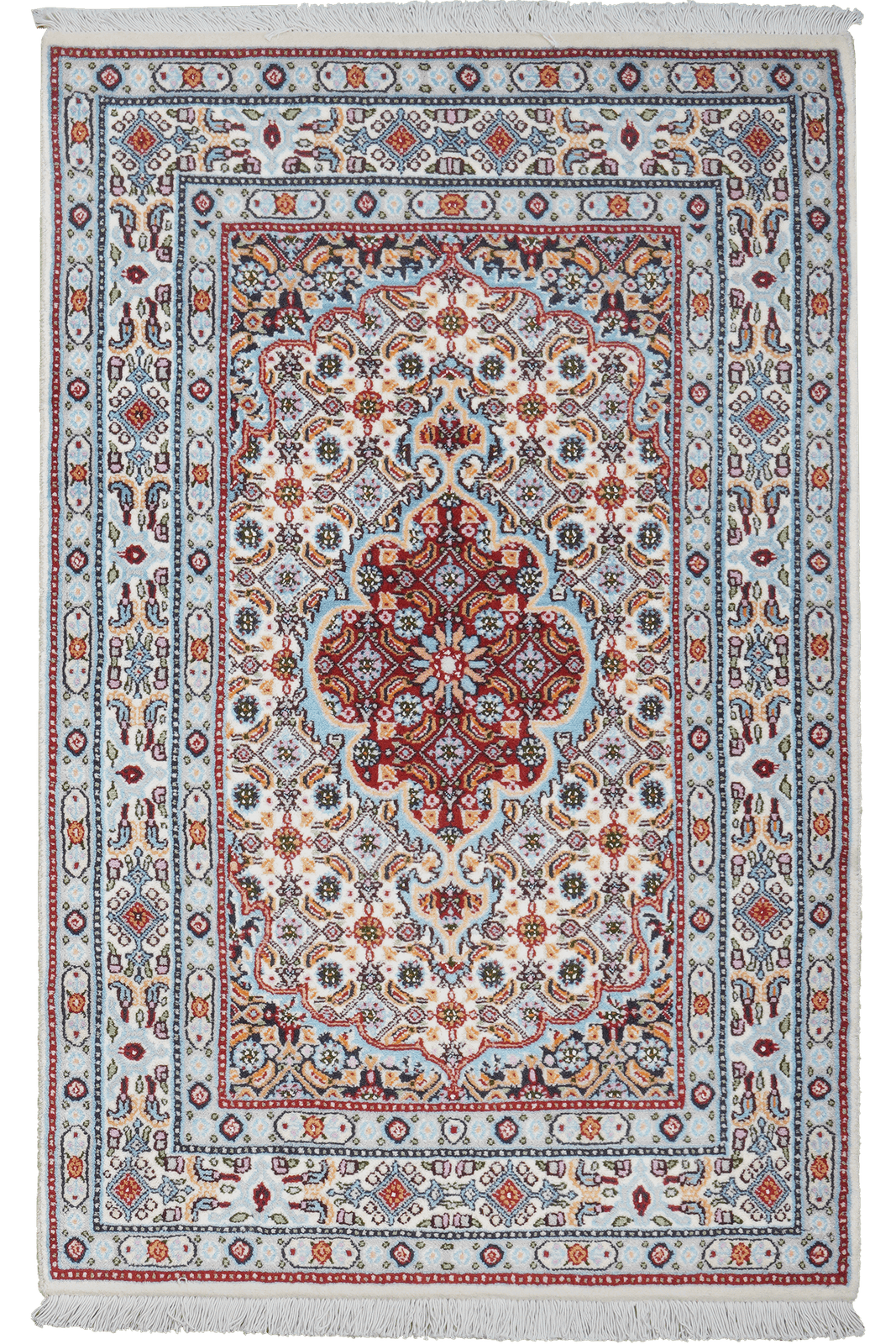 Moud Mahi — Hand-knotted, 74x115 cm, Beige, 100% Virgin Wool | Main view