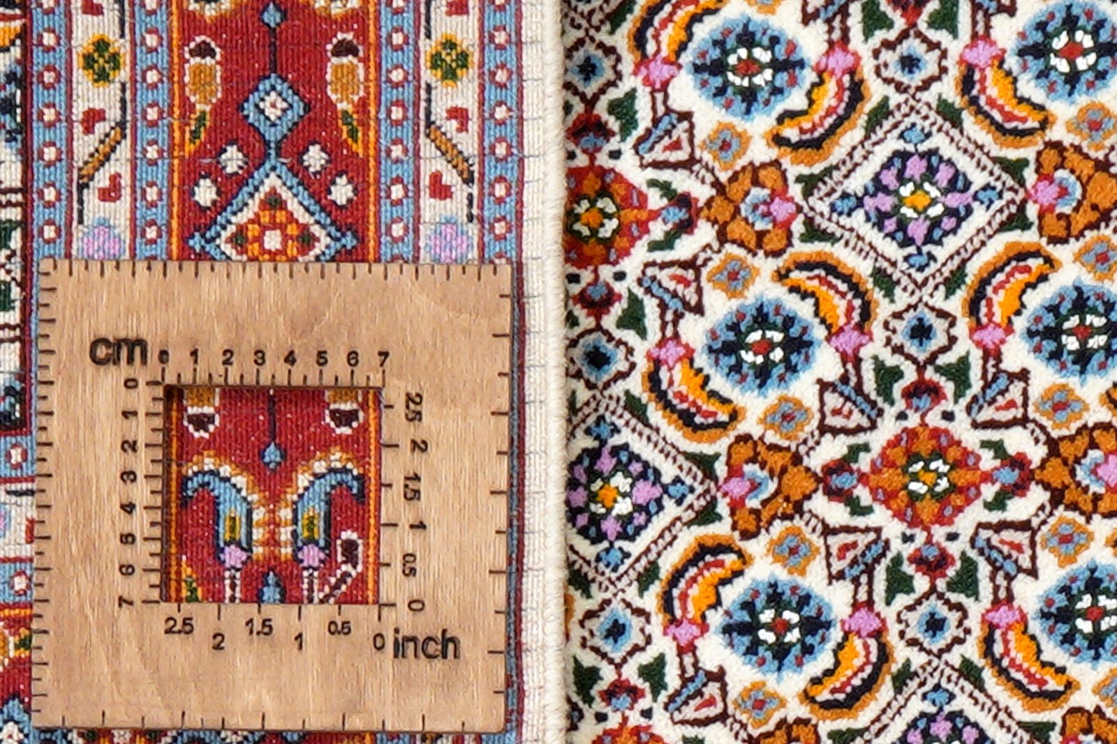 Moud Mahi — Hand-knotted, 79x118 cm, Beige, 100% Virgin Wool | View 8