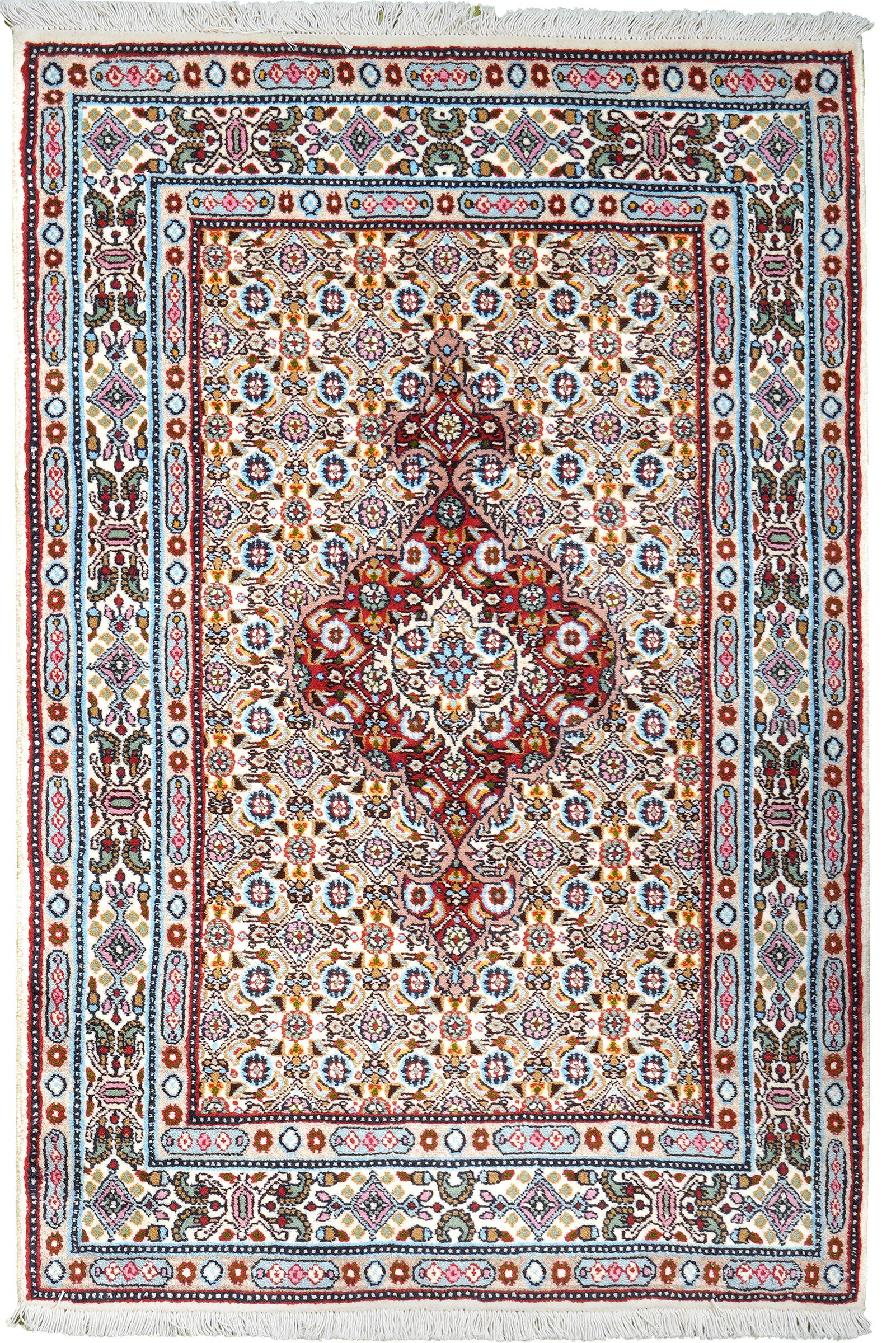 Moud Mahi — Hand-knotted, 80x122 cm, Beige, 100% Virgin Wool | Main view