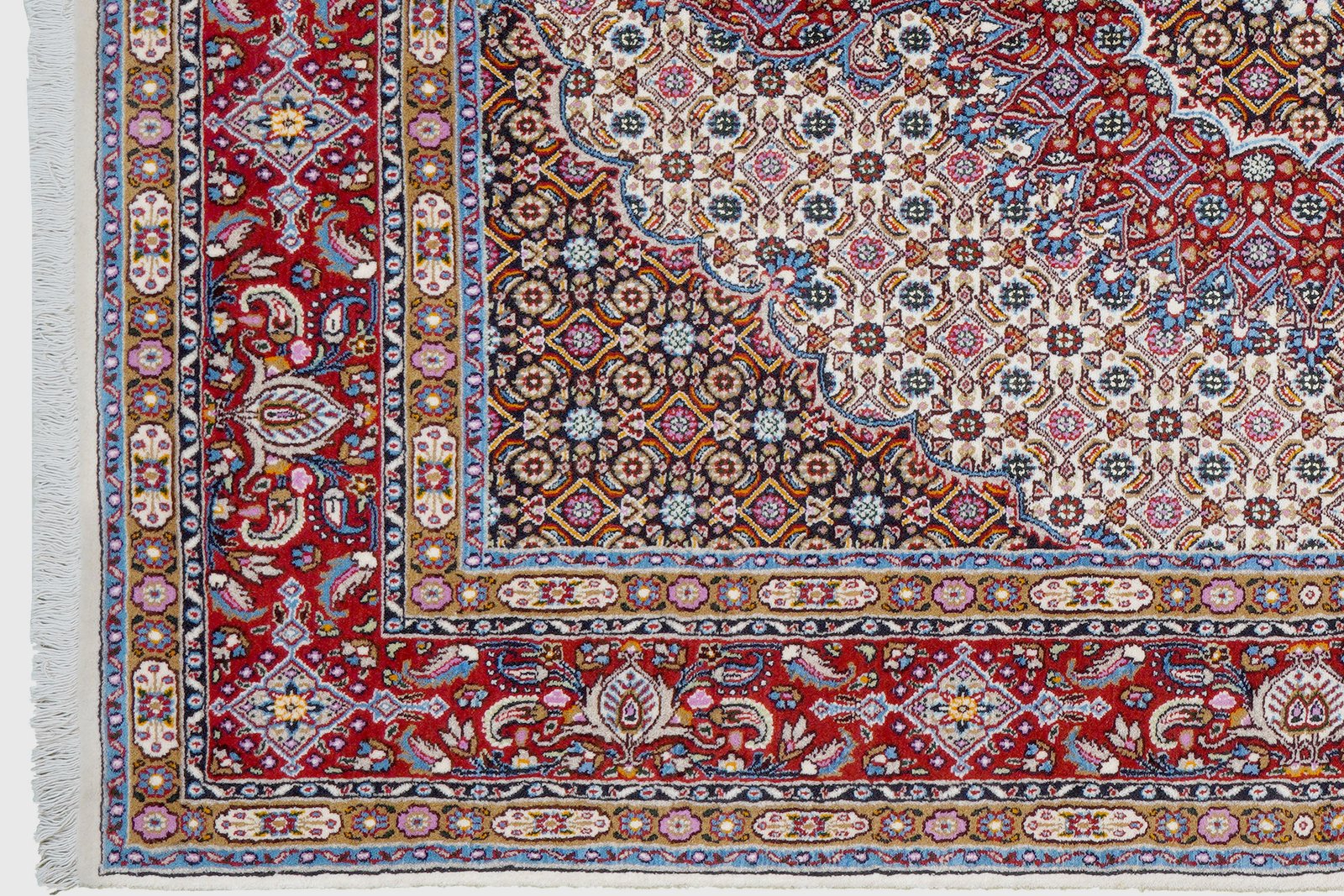 Moud Mahi — Hand-knotted, 142x201 cm, Beige, 100% Virgin Wool | View 3