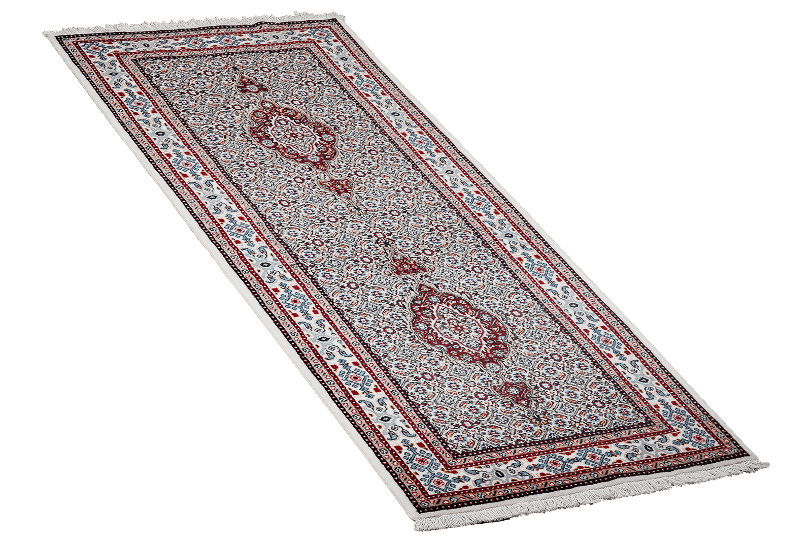 Moud Mahi — Hand-knotted, 77x195 cm, Beige, 100% Virgin Wool | View 4