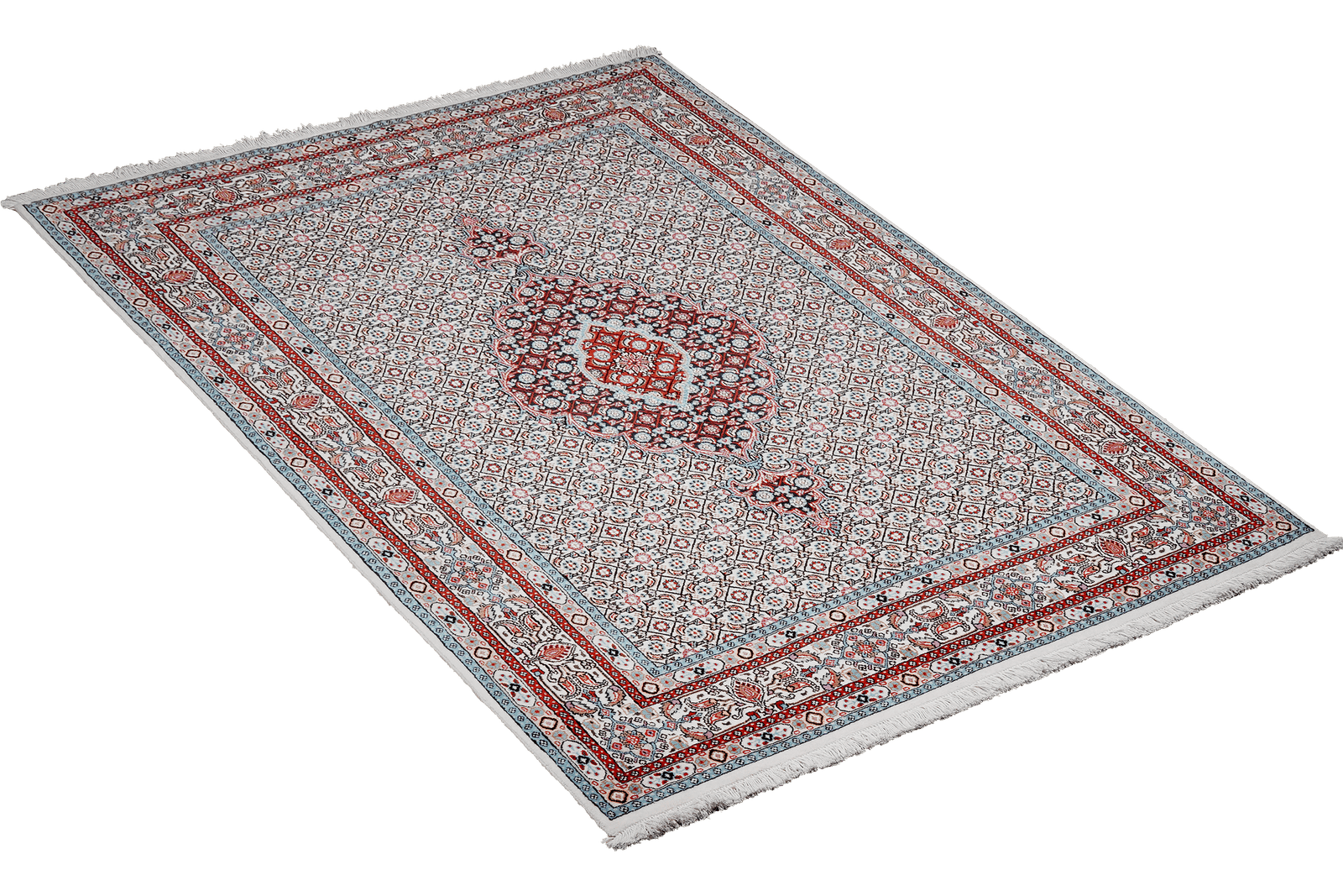 Moud Mahi — Hand-knotted, 144x205 cm, Beige, 100% Virgin Wool | View 4