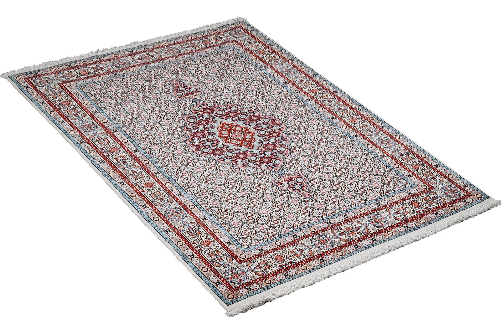 Moud Mahi — Hand-knotted, 144x205 cm, Beige, 100% Virgin Wool | View 4