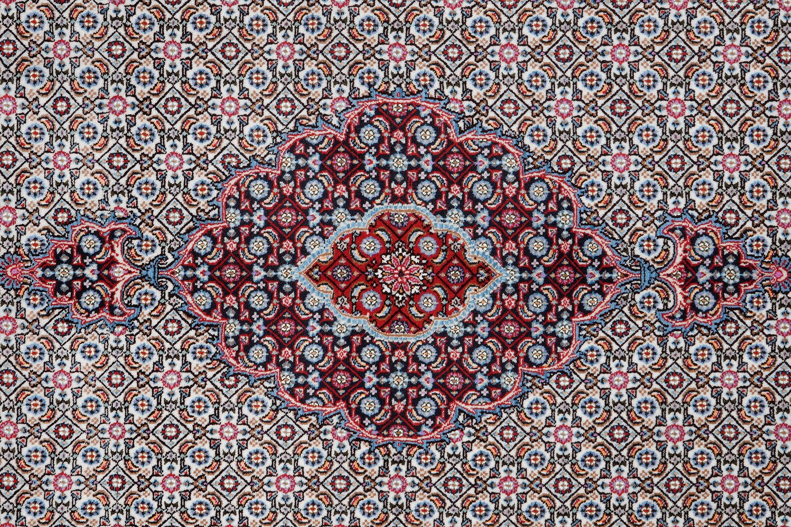 Moud Mahi — Hand-knotted, 144x205 cm, Beige, 100% Virgin Wool | View 6