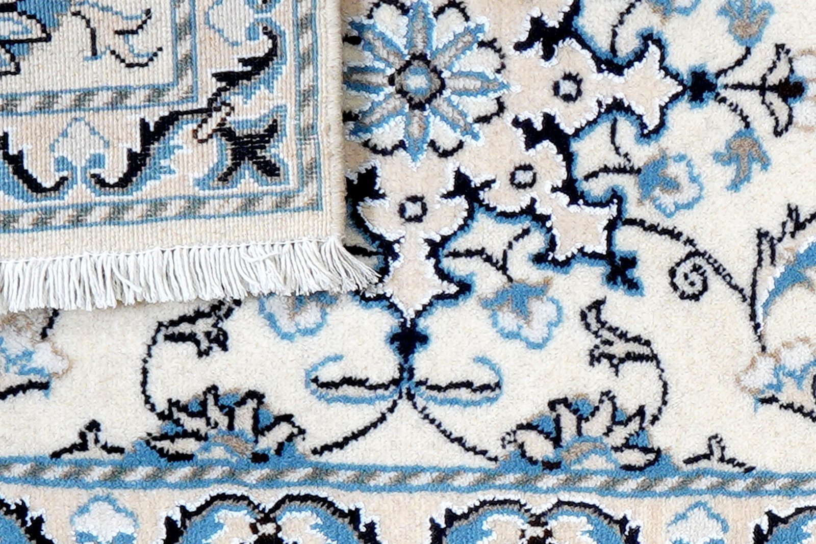 Nain 12La — Hand-knotted, 57x85 cm, Beige, 100% Virgin Wool | View 7