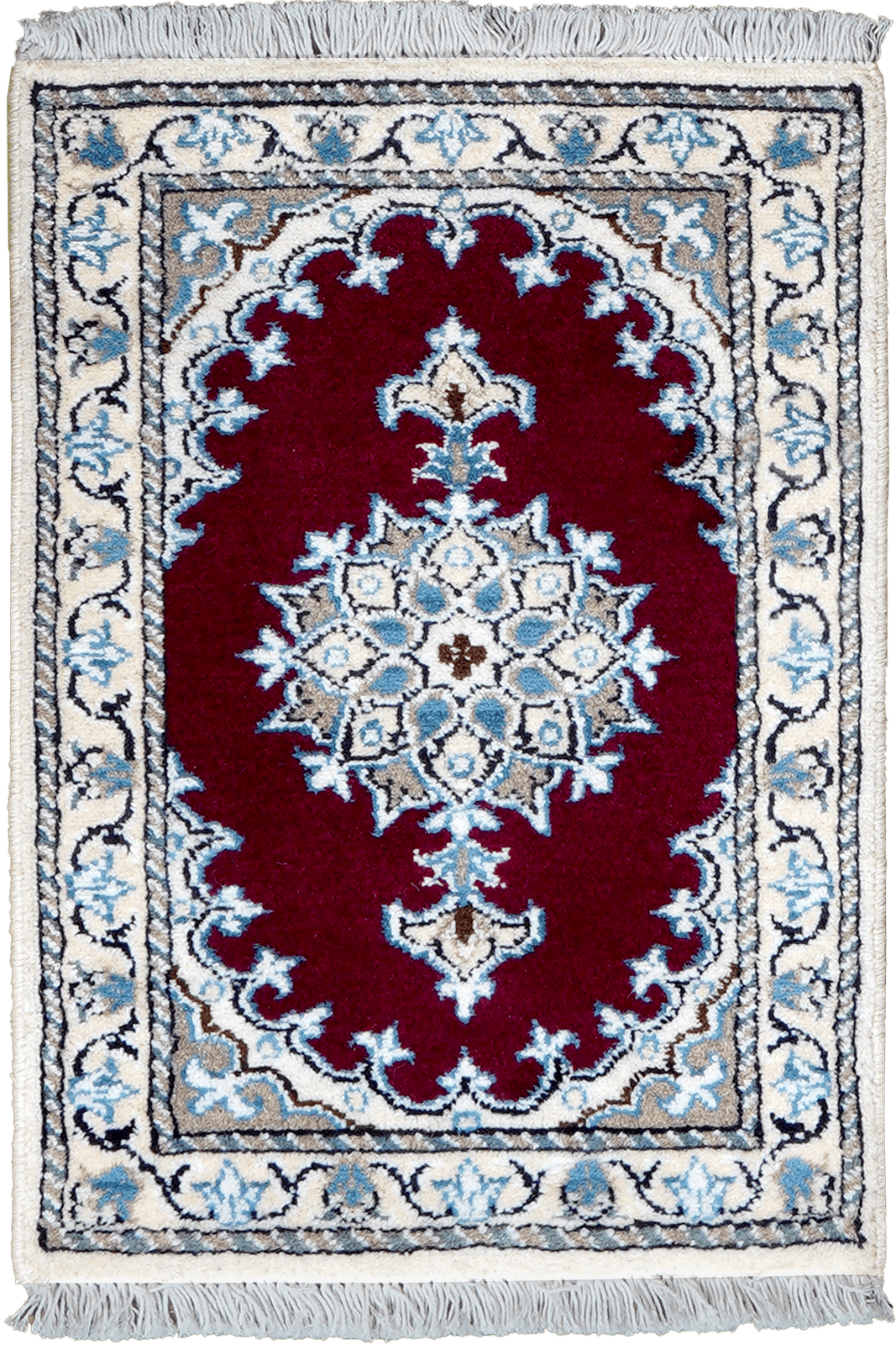Nain 12La — Hand-knotted, 39x58 cm, Red, 100% Virgin Wool | Main view
