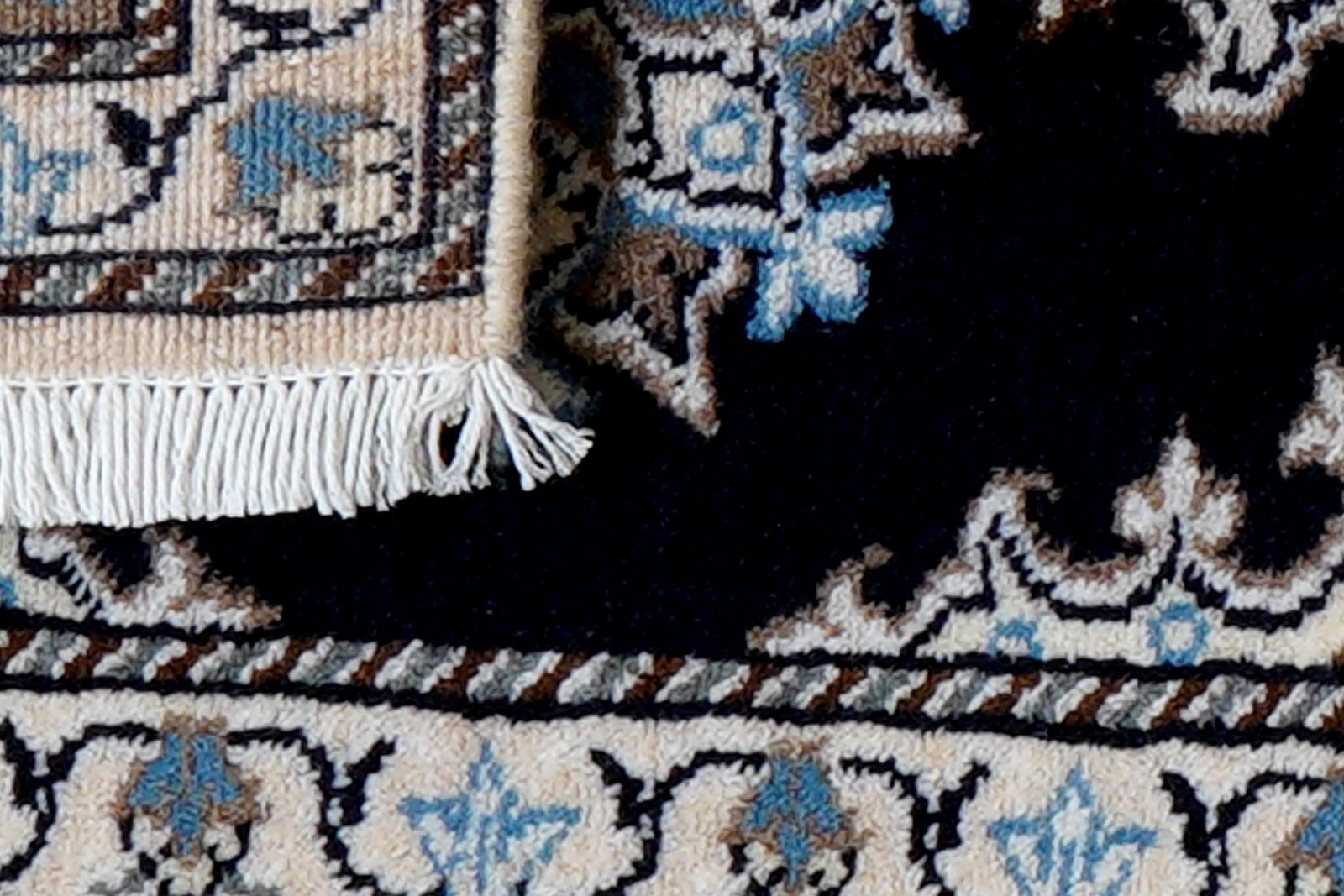 Nain 12La — Hand-knotted, 41x59 cm, Blue, 100% Virgin Wool | View 7