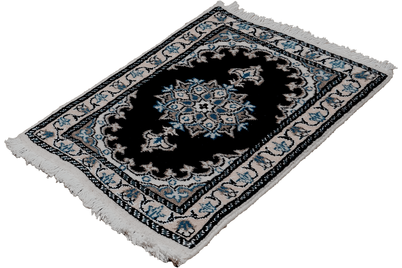 Nain 12La — Hand-knotted, 37x59 cm, Blue, 100% Virgin Wool | View 5
