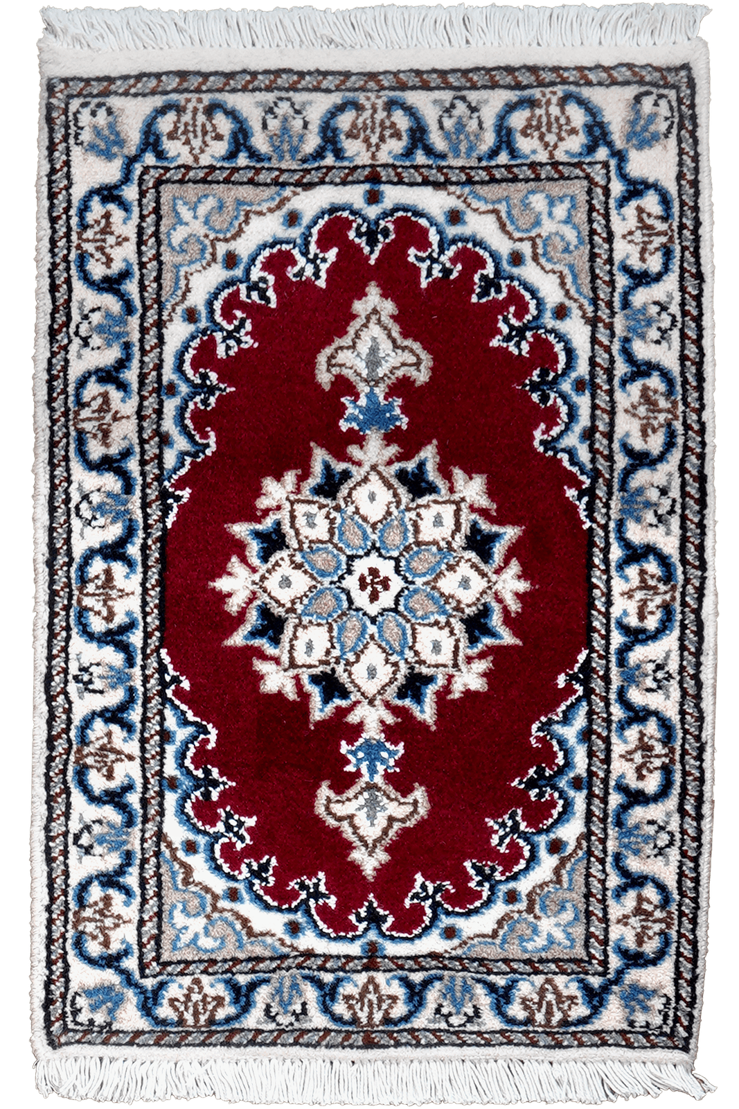 Nain 12La — Hand-knotted, 39x59 cm, Red, 100% Virgin Wool | Main view