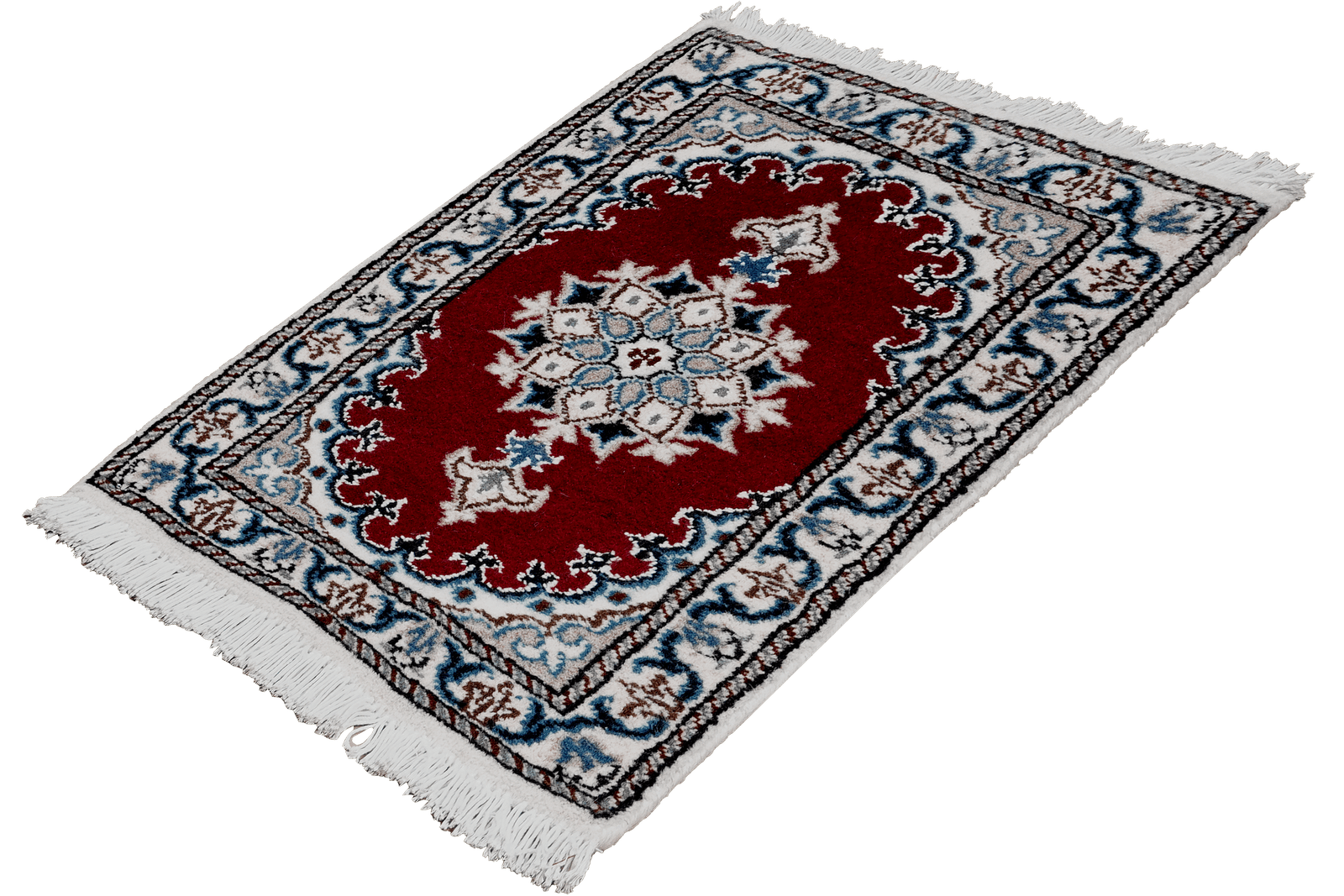 Nain 12La — Hand-knotted, 39x59 cm, Red, 100% Virgin Wool | View 5