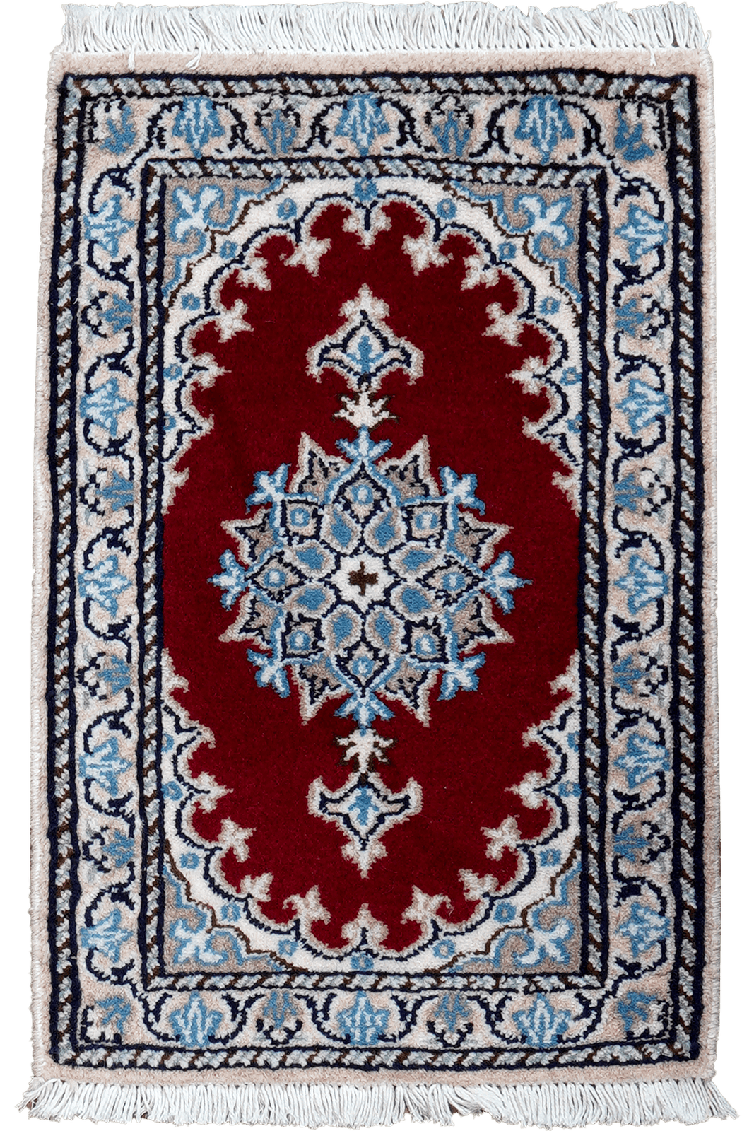 Nain 12La — Hand-knotted, 39x59 cm, Red, 100% Virgin Wool | Main view