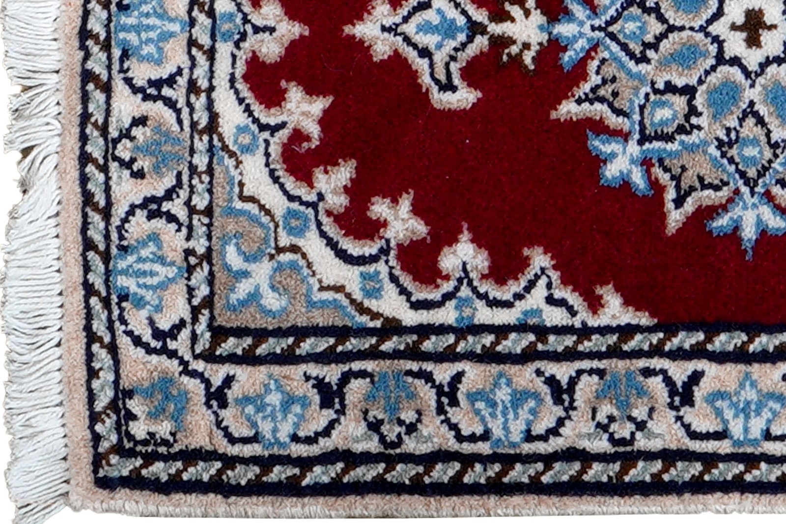Nain 12La — Hand-knotted, 39x59 cm, Red, 100% Virgin Wool | View 3