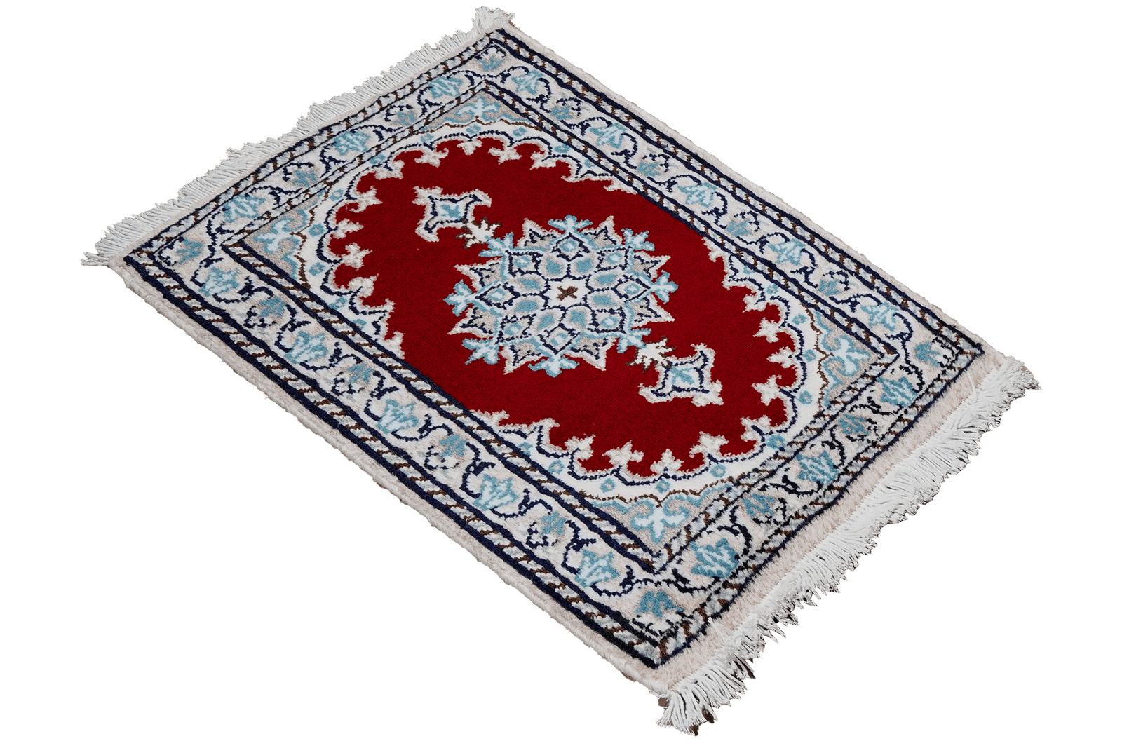 Nain 12La — Hand-knotted, 39x59 cm, Red, 100% Virgin Wool | View 4