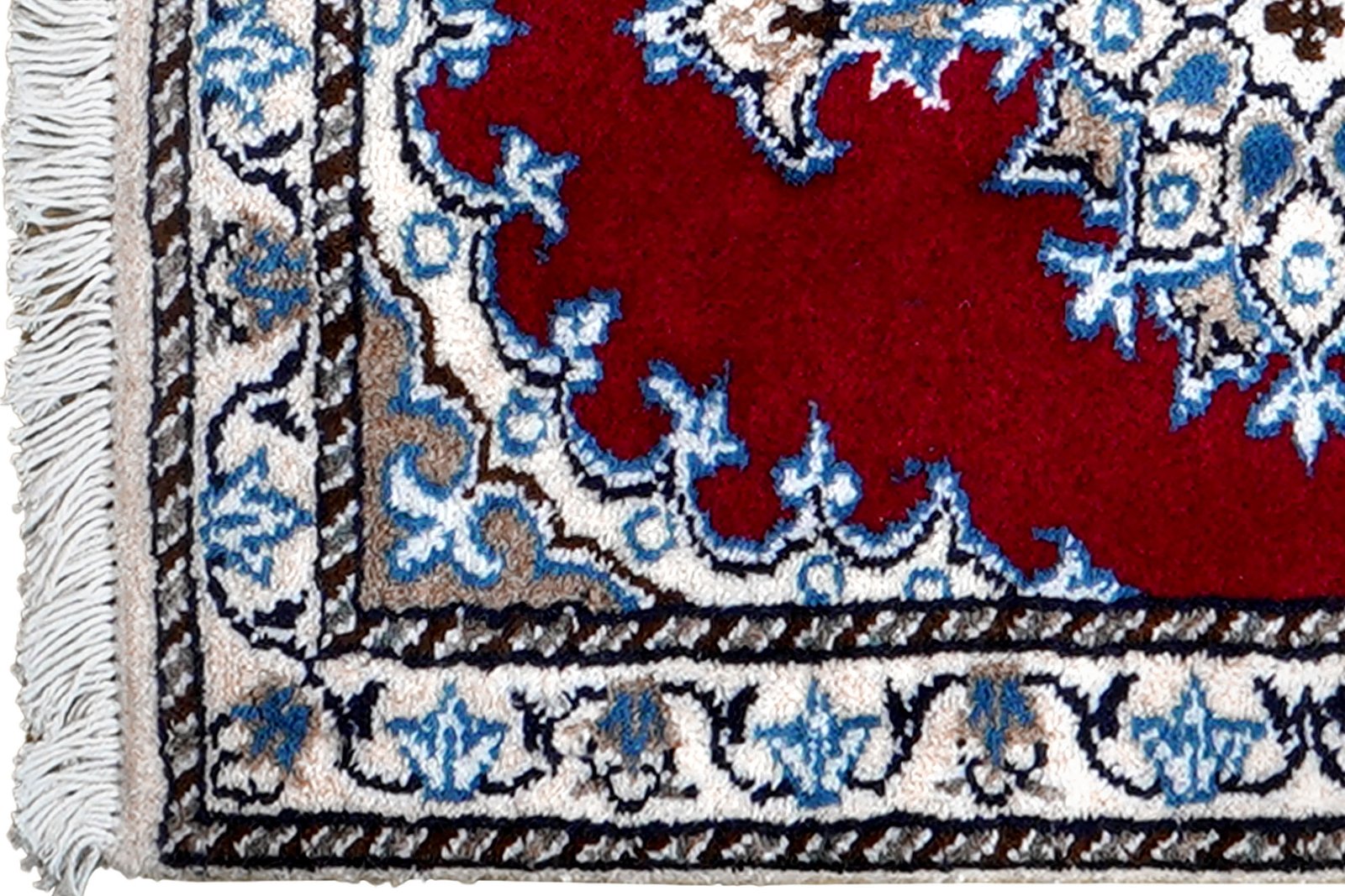 Nain 12La — Hand-knotted, 40x57 cm, Red, 100% Virgin Wool | View 3