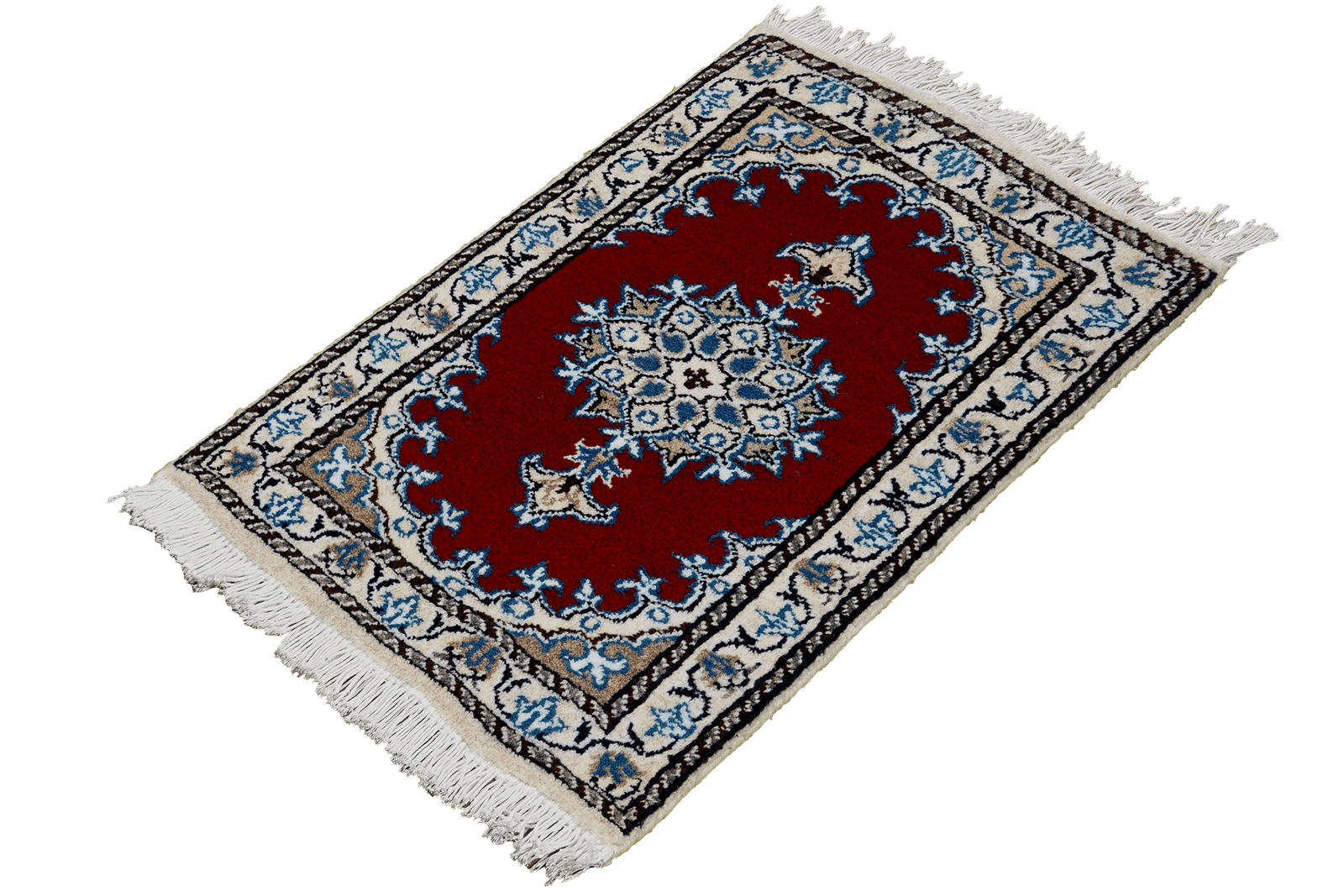 Nain 12La — Hand-knotted, 40x57 cm, Red, 100% Virgin Wool | View 5