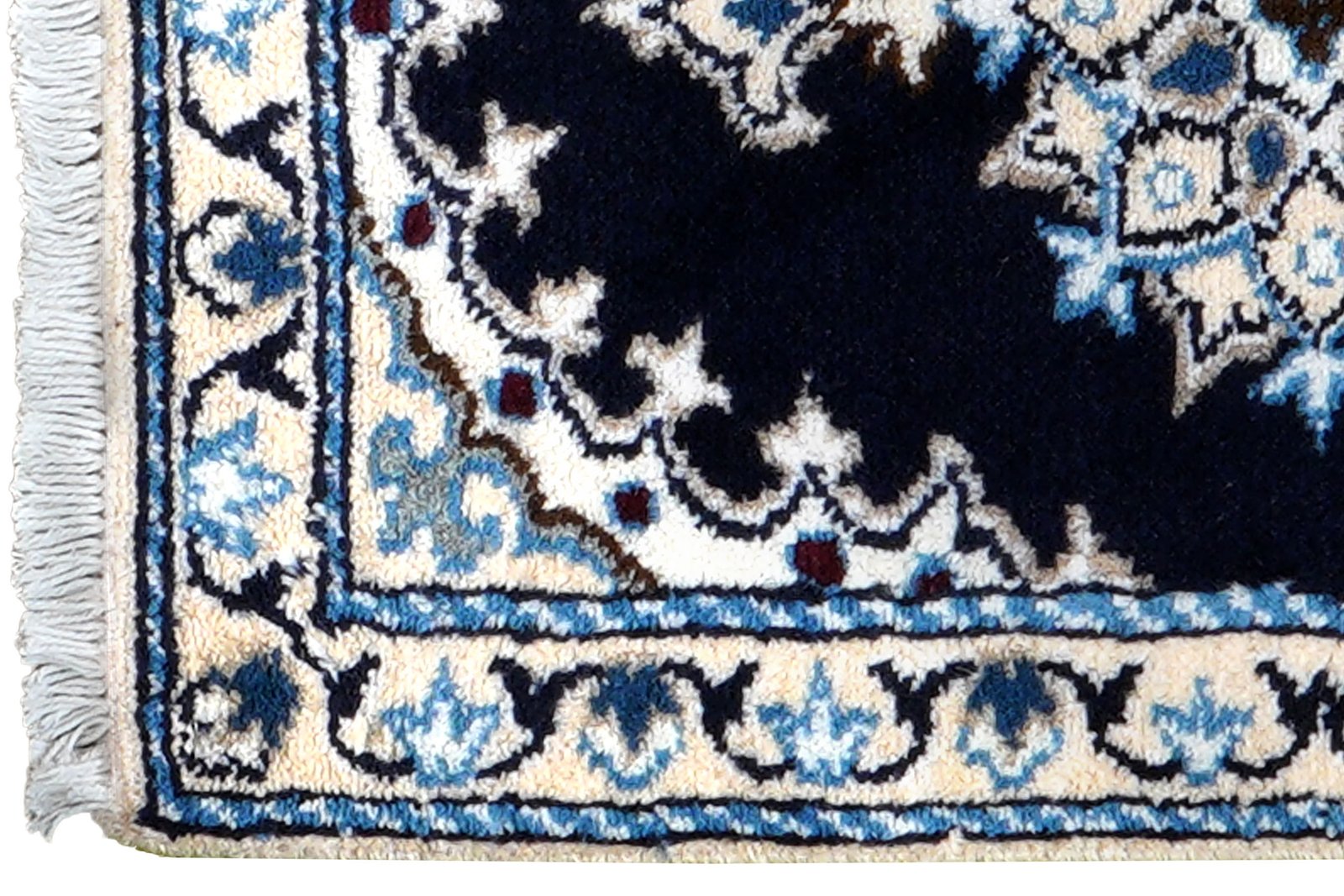 Nain 12La — Hand-knotted, 39x59 cm, Blue, 100% Virgin Wool | View 3