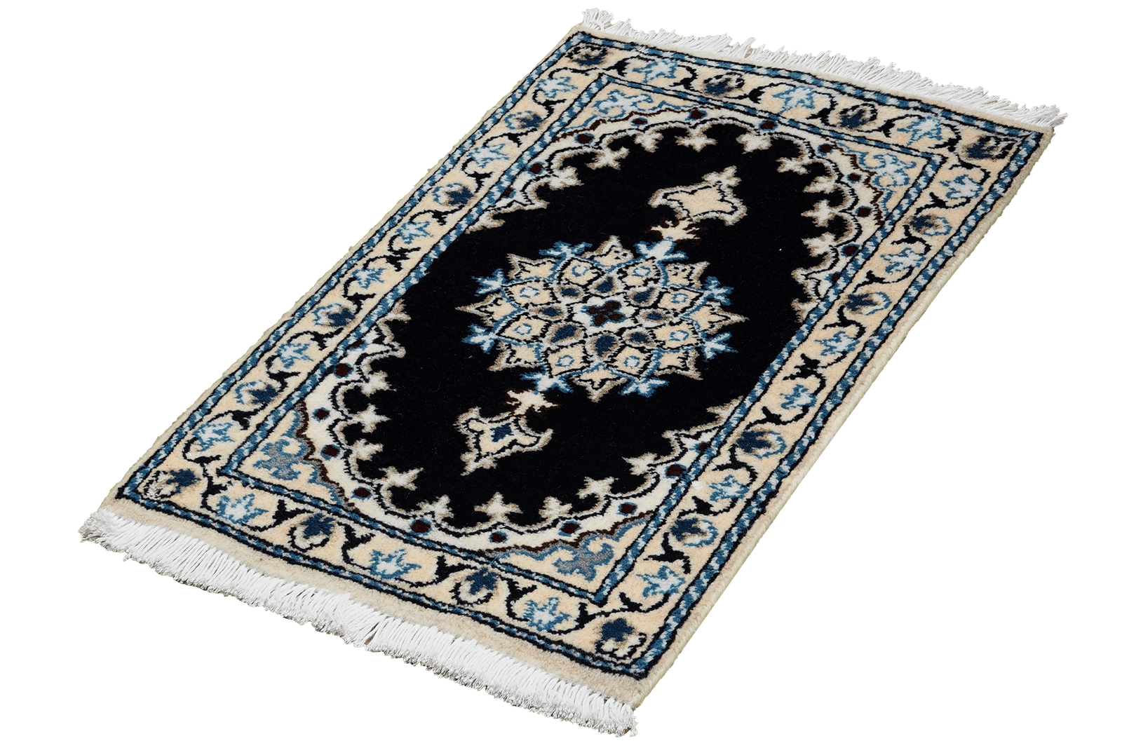 Nain 12La — Hand-knotted, 39x59 cm, Blue, 100% Virgin Wool | View 5
