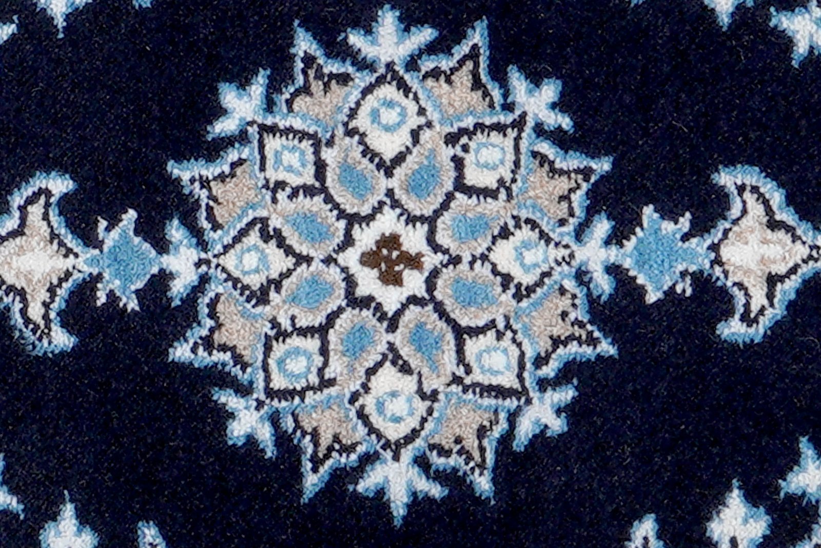 Nain 12La — Hand-knotted, 40x62 cm, Blue, 100% Virgin Wool | View 6