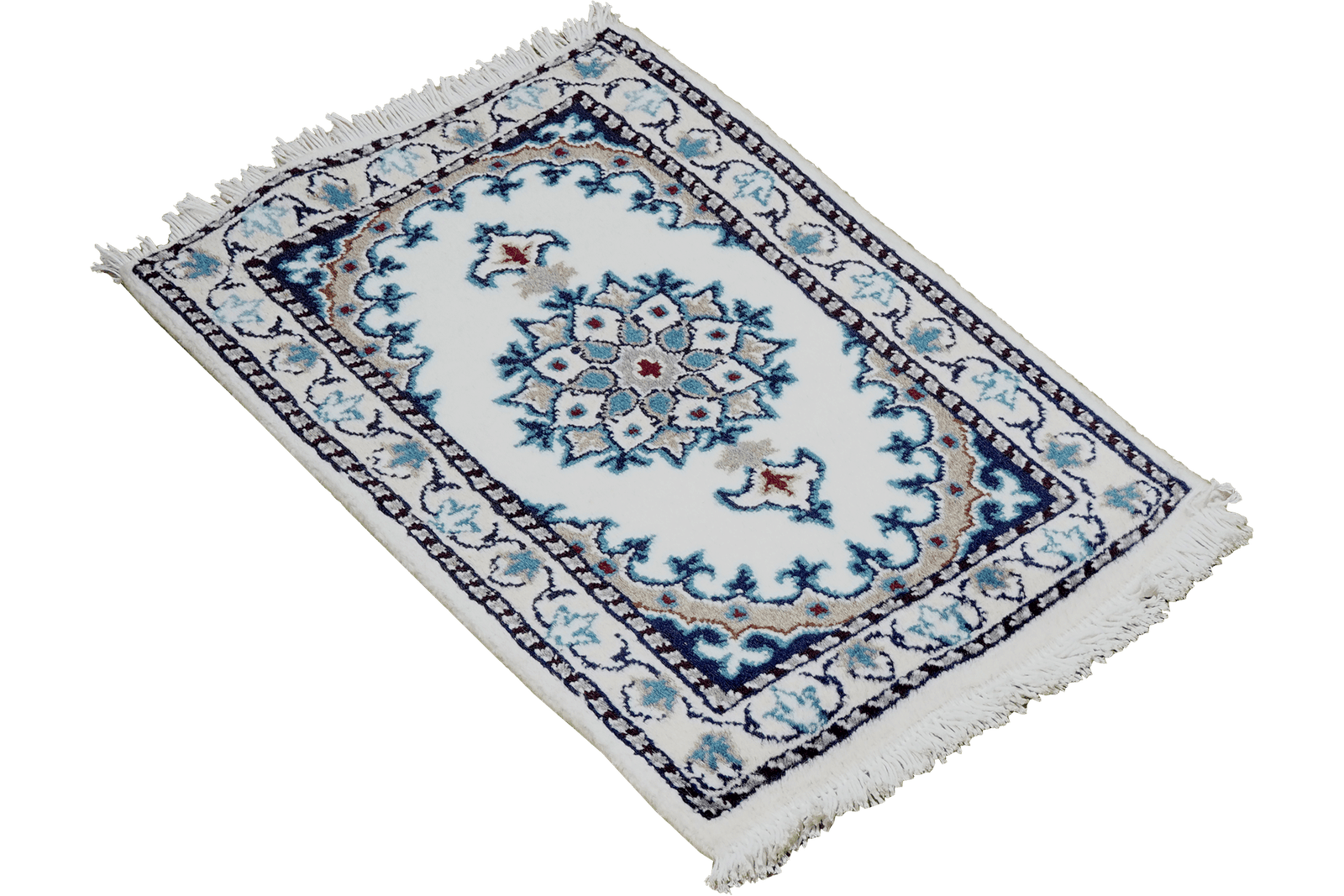 Nain 12La — Hand-knotted, 37x59 cm, Beige, 100% Virgin Wool | View 4