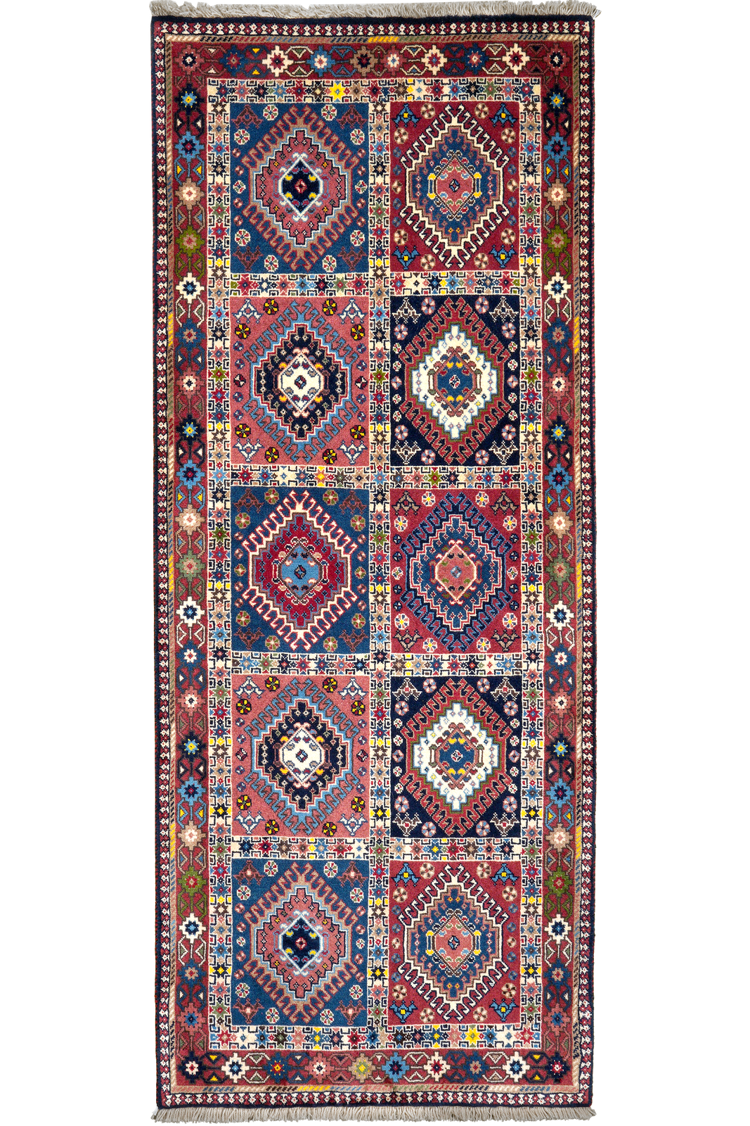 Yalameh — Hand-knotted, 82x203 cm, Multicolor, 100% Virgin Wool | Main view