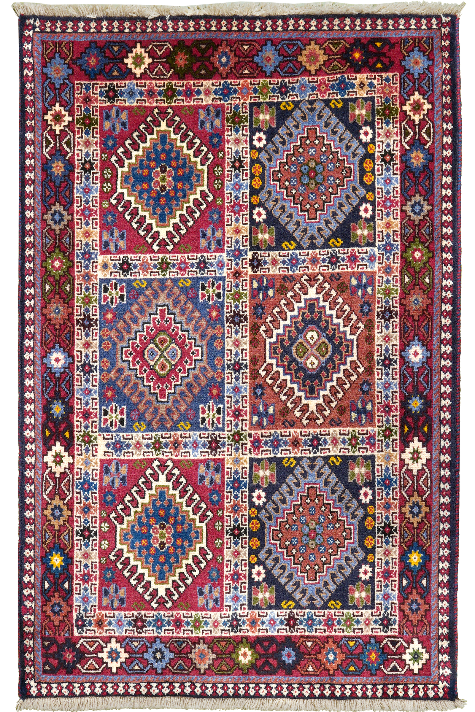 Yalameh — Hand-knotted, 82x126 cm, Multicolor, 100% Virgin Wool | Main view