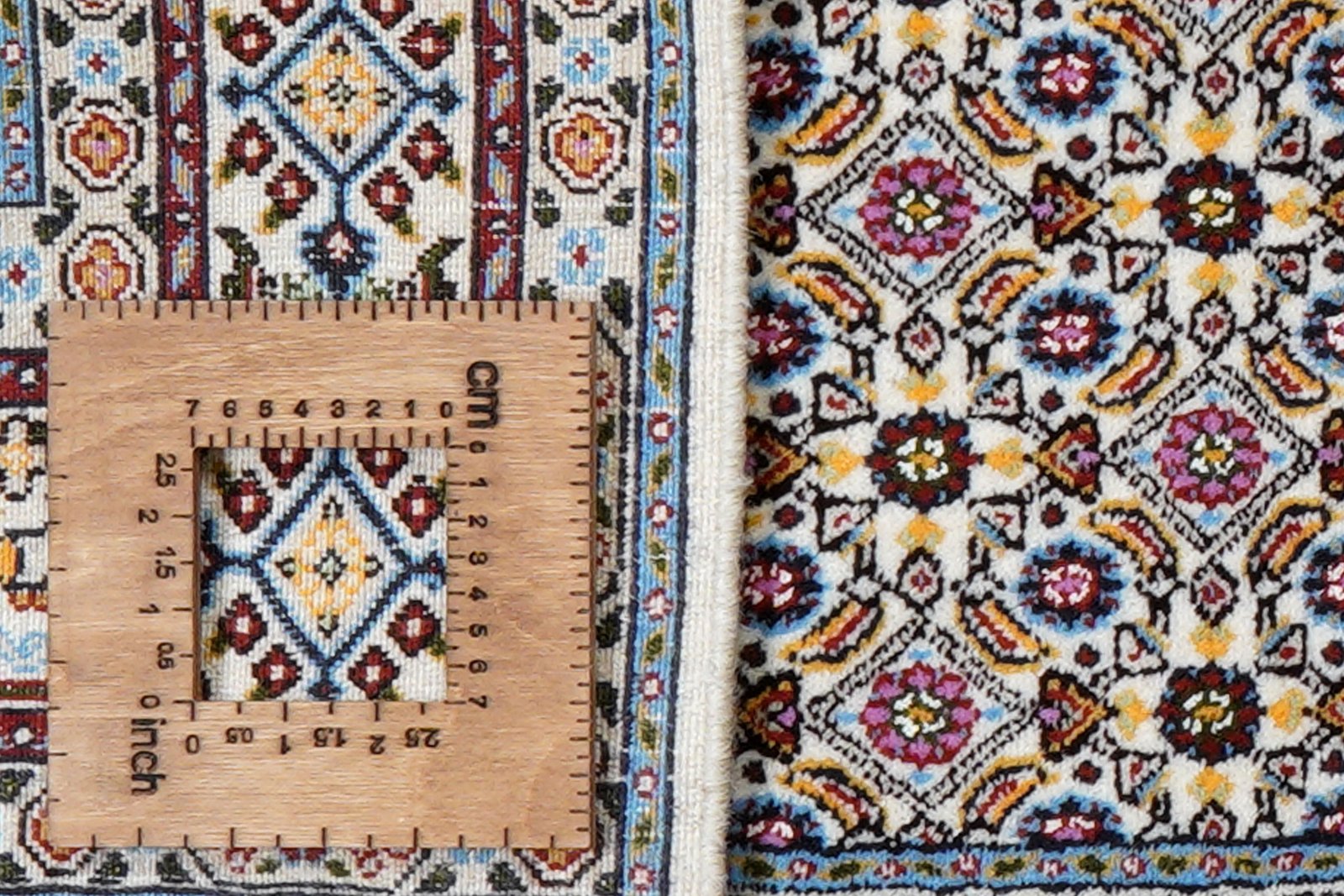 Moud Mahi — Hand-knotted, 76x118 cm, Beige, 100% Virgin Wool | View 8