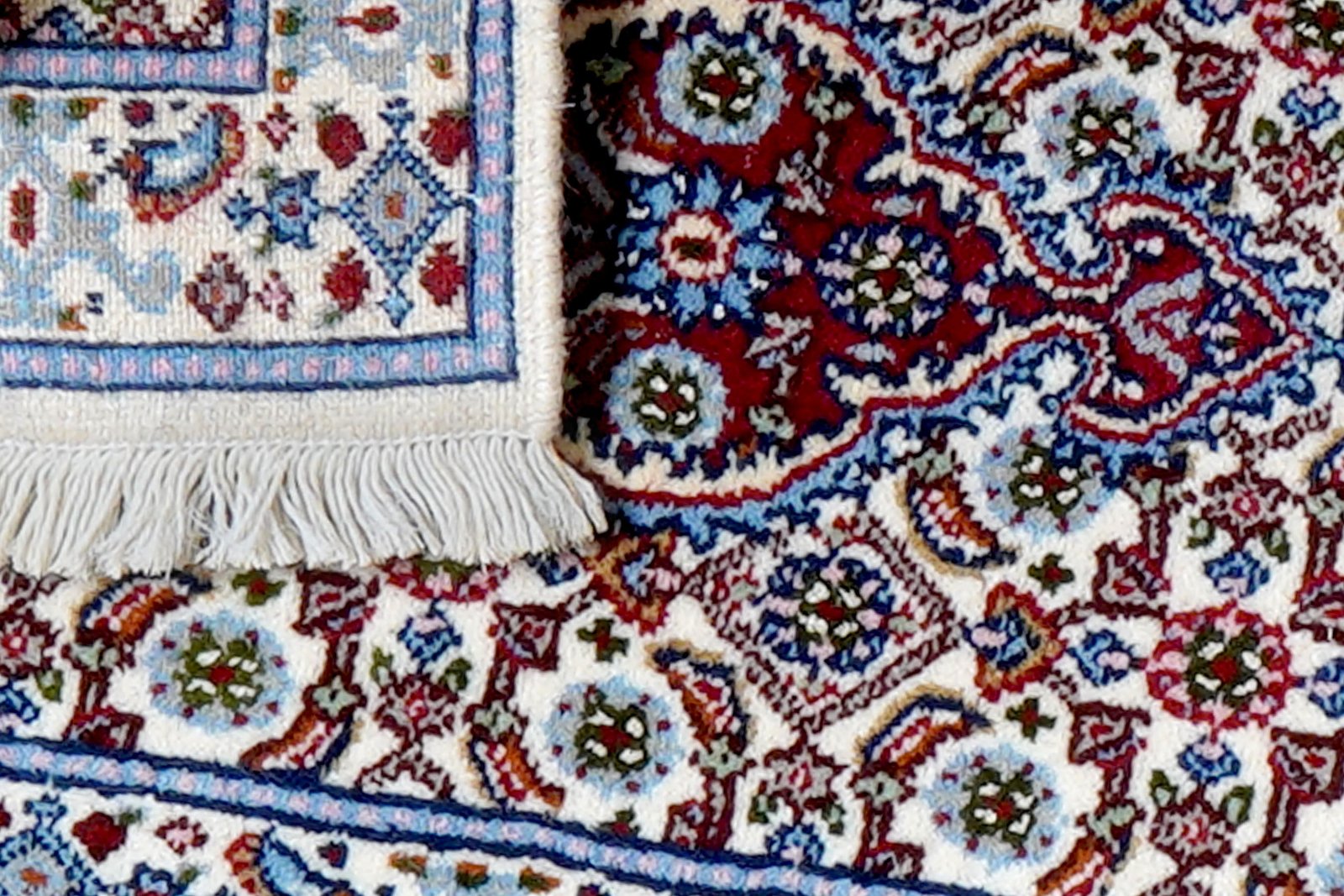 Moud Mahi — Hand-knotted, 37x59 cm, Beige, 100% Virgin Wool | View 7