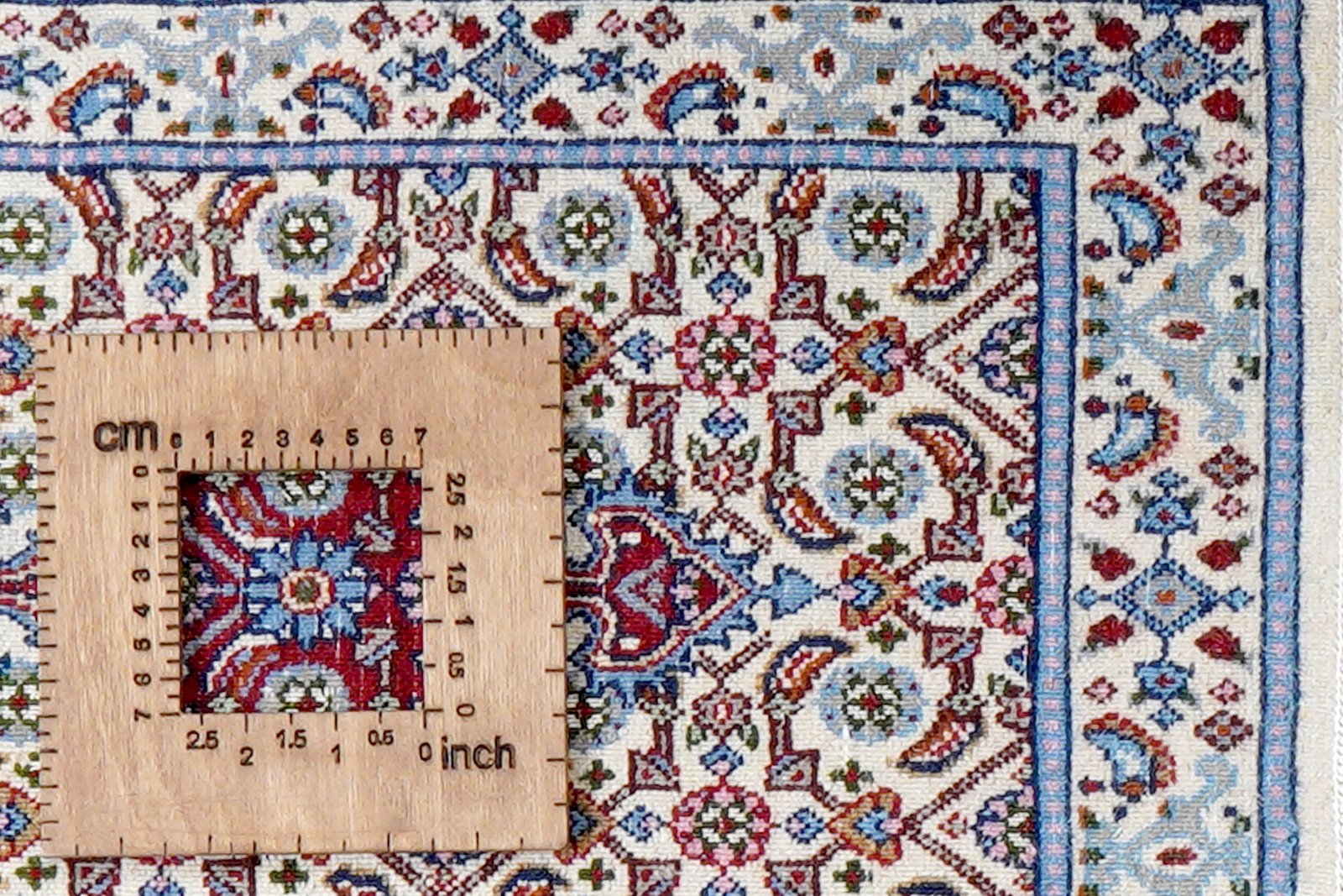 Moud Mahi — Hand-knotted, 37x59 cm, Beige, 100% Virgin Wool | View 8