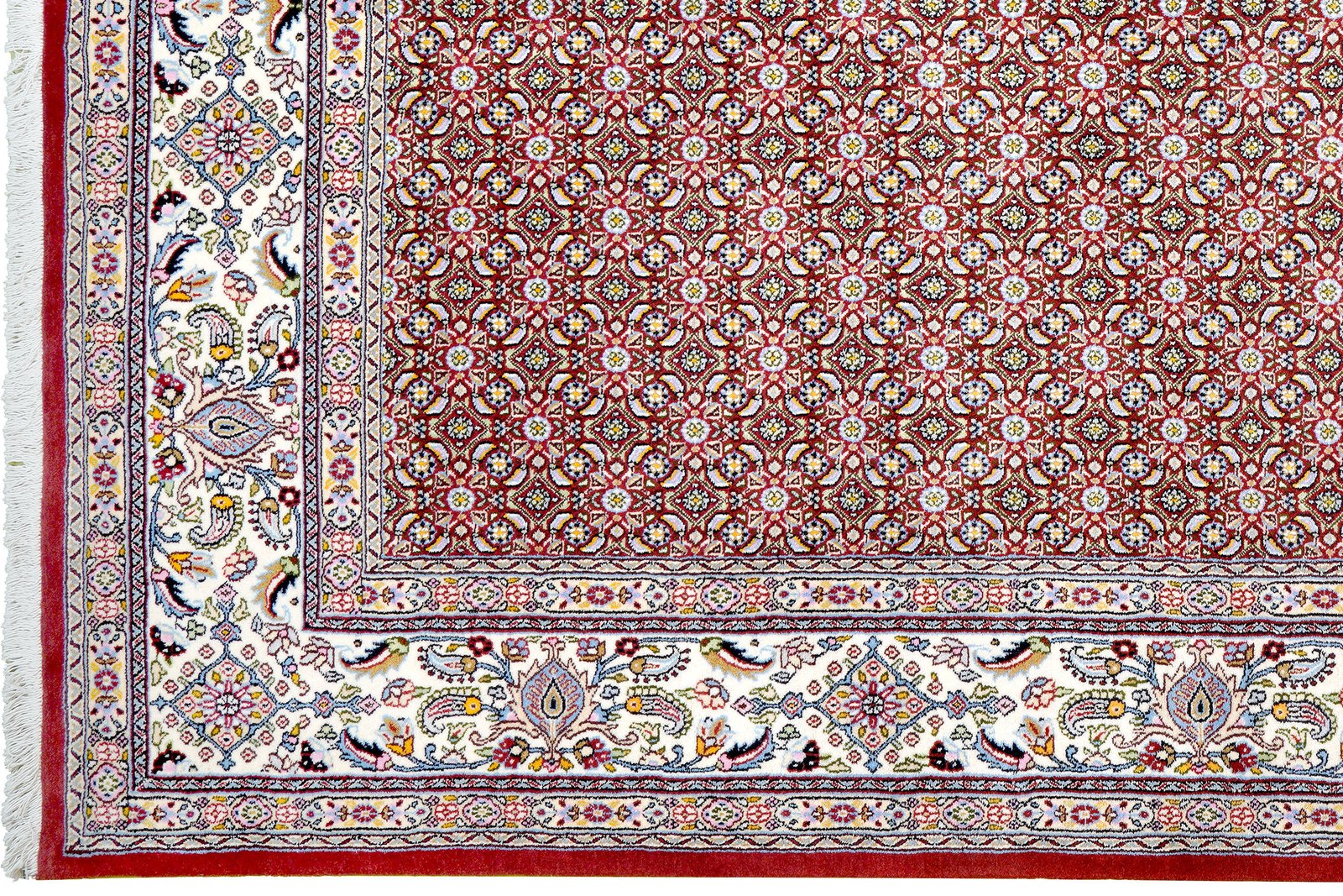 Moud Mahi — Hand-knotted, 197x301 cm, Red, 100% Virgin Wool | View 3