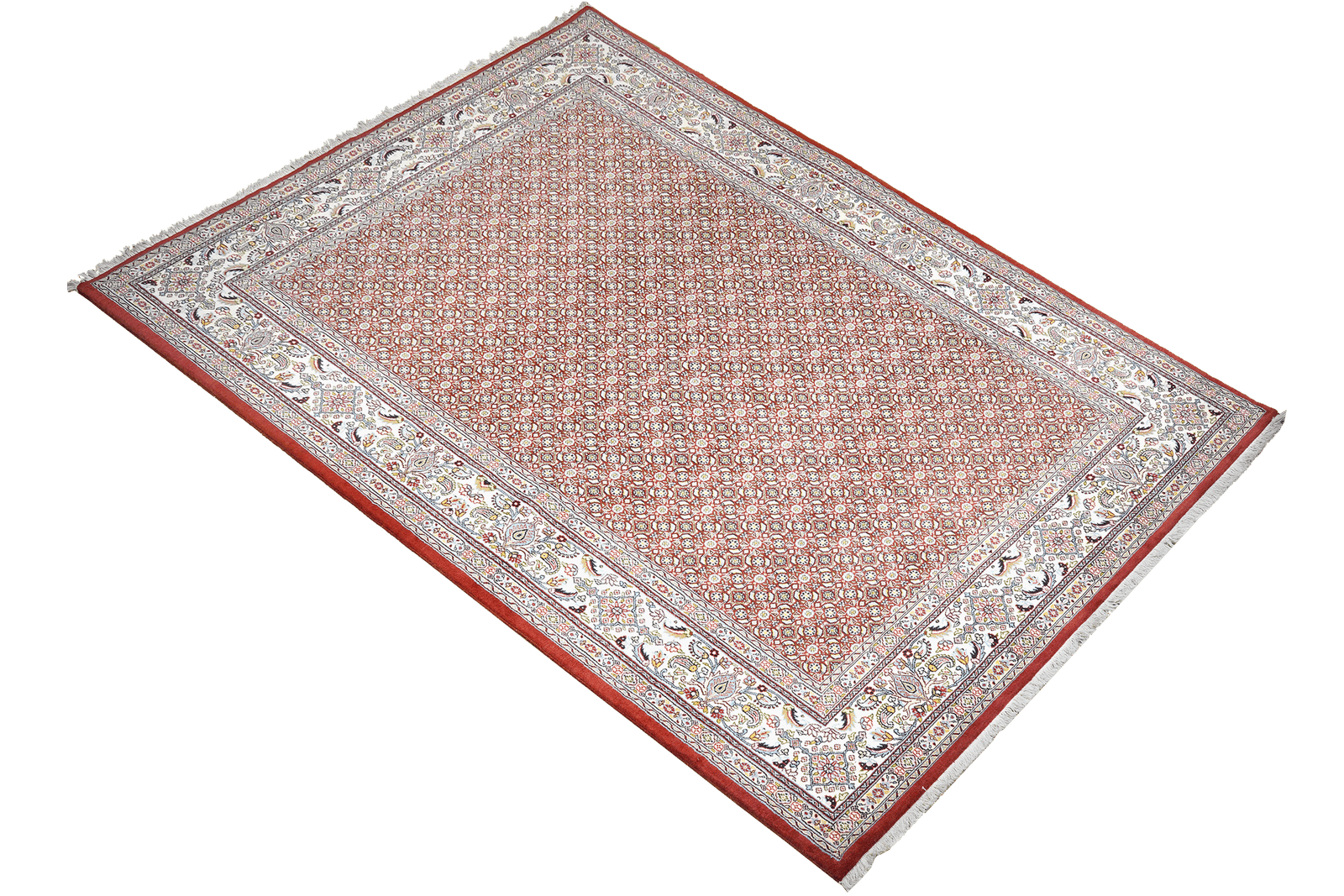 Moud Mahi — Hand-knotted, 197x301 cm, Red, 100% Virgin Wool | View 4