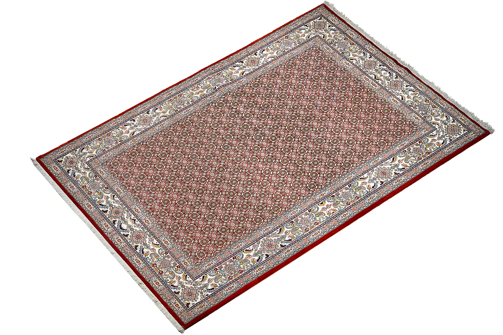 Moud Mahi — Hand-knotted, 197x301 cm, Red, 100% Virgin Wool | View 5
