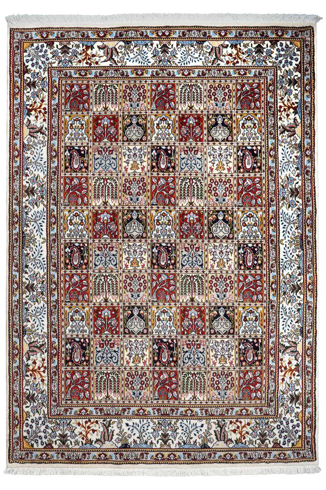 Moud Felder — Hand-knotted, 145x206 cm, Multicolor, 100% Virgin Wool | Main view