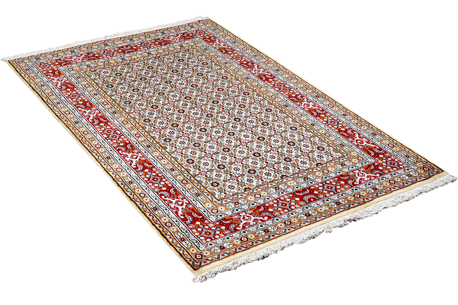 Moud Mahi — Hand-knotted, 99x155 cm, Beige, 100% Virgin Wool | View 4
