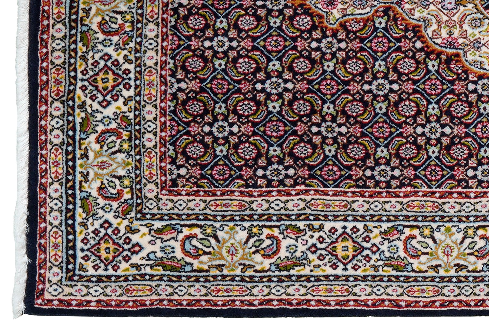Moud Mahi — Hand-knotted, 94x152 cm, Blue, 100% Virgin Wool | View 3