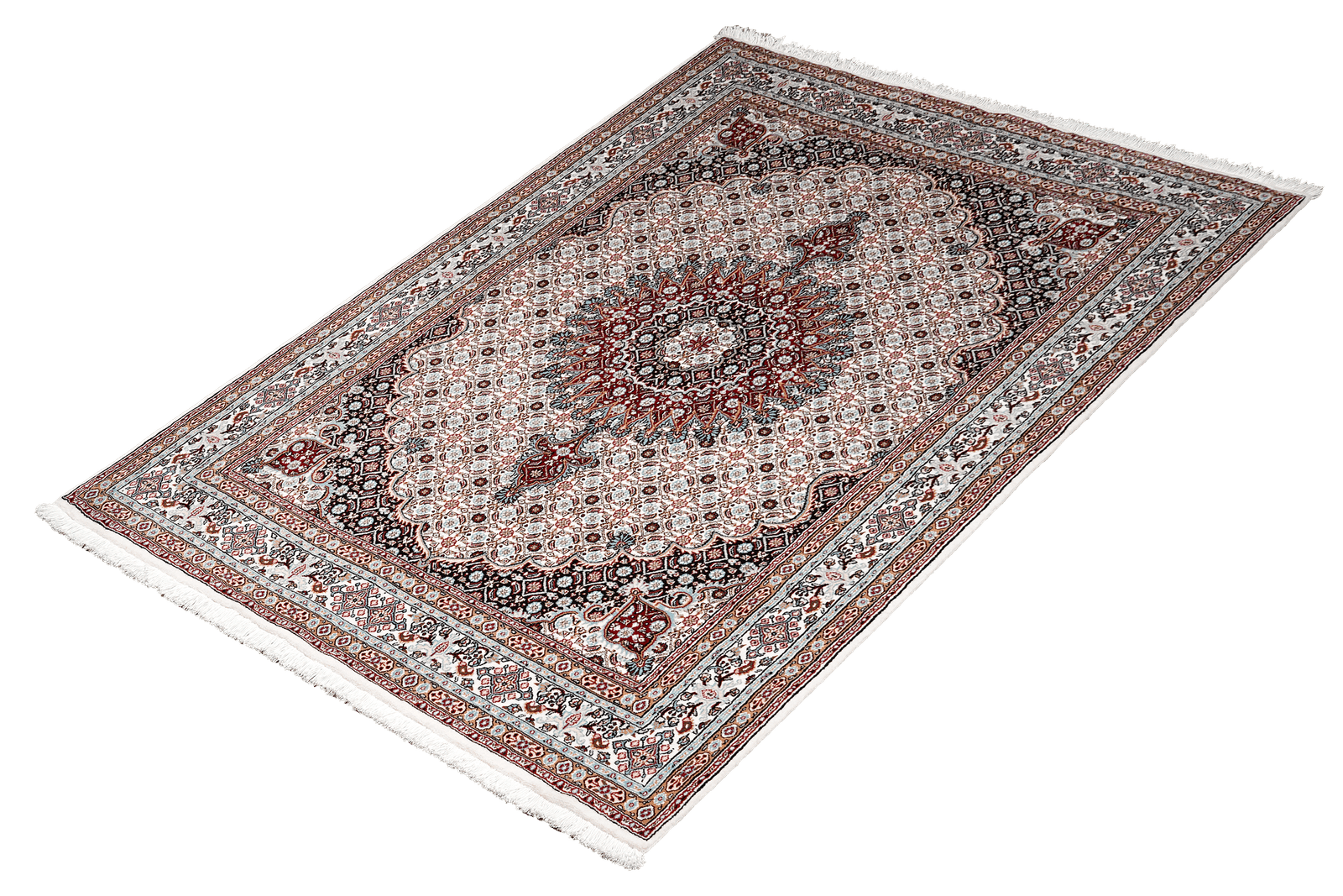 Moud Mahi — Hand-knotted, 148x201 cm, Beige, 100% Virgin Wool | View 5