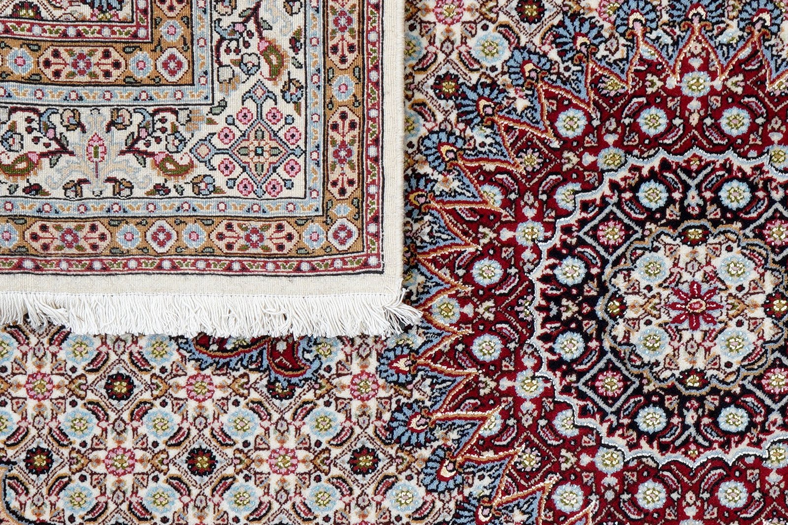 Moud Mahi — Hand-knotted, 148x201 cm, Beige, 100% Virgin Wool | View 7