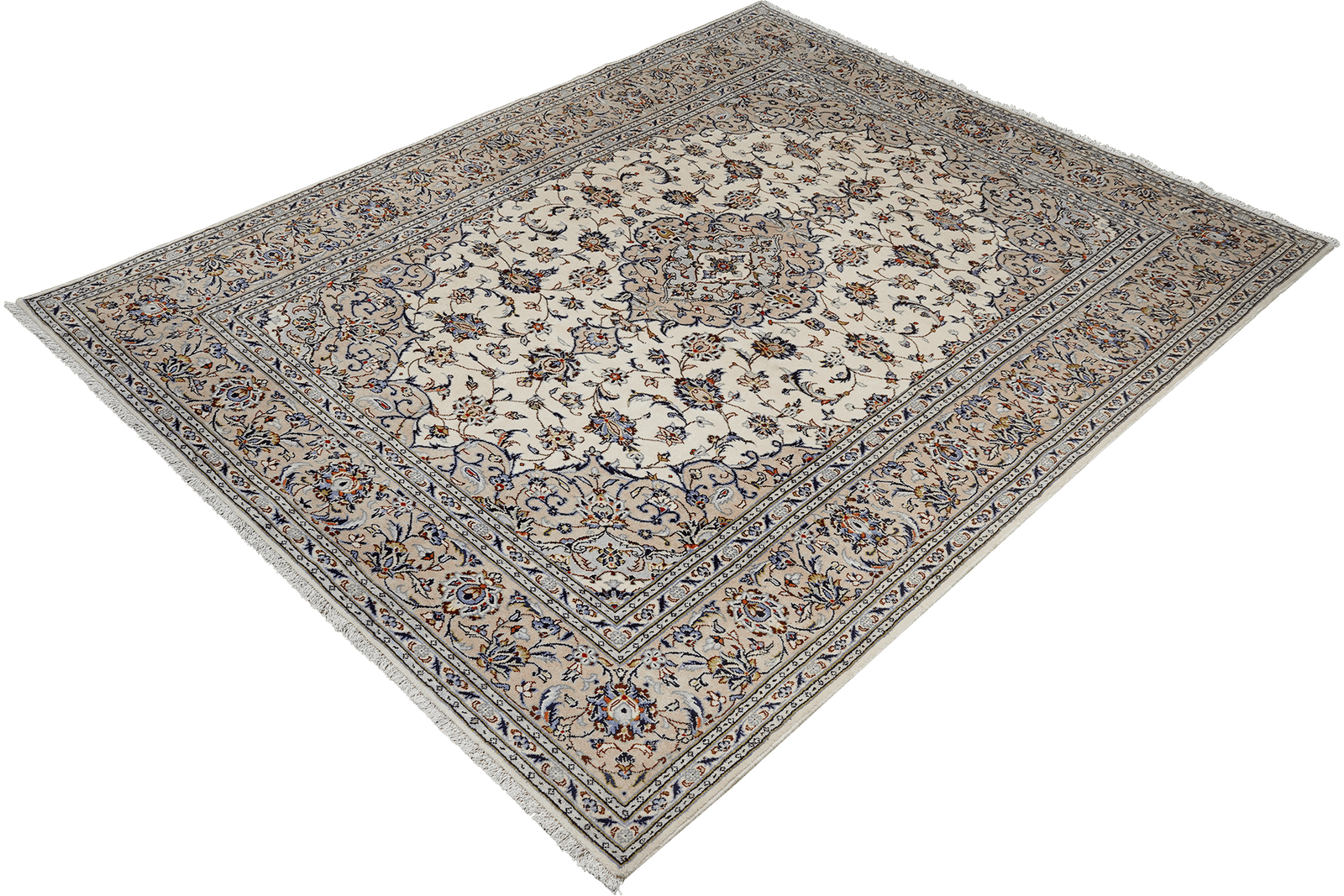 Kashan — Hand-knotted, 199x305 cm, Beige, 100% Virgin Wool | View 5