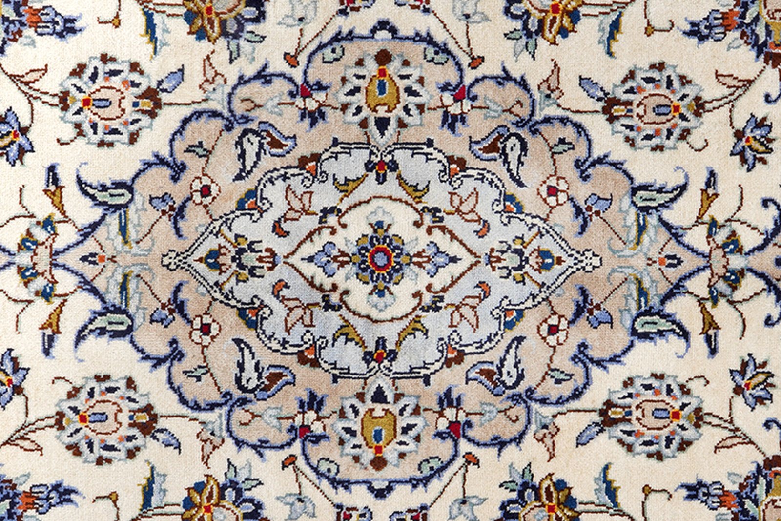 Kashan — Hand-knotted, 199x305 cm, Beige, 100% Virgin Wool | View 6