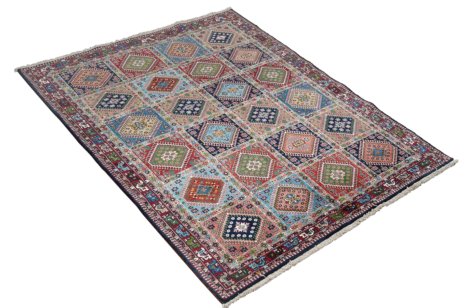 Yalameh — Hand-knotted, 173x242 cm, Multicolor, 100% Virgin Wool | View 4
