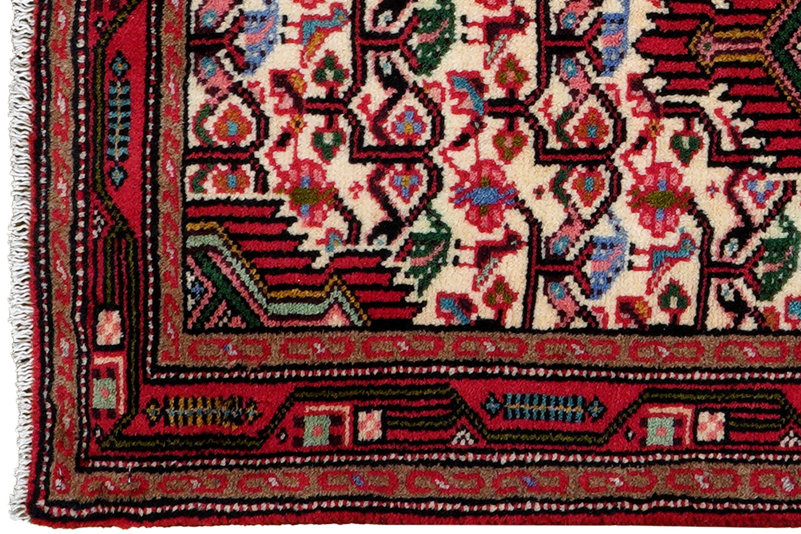 Assadabad — Hand-knotted, 59x97 cm, Beige, 100% Virgin Wool | View 3