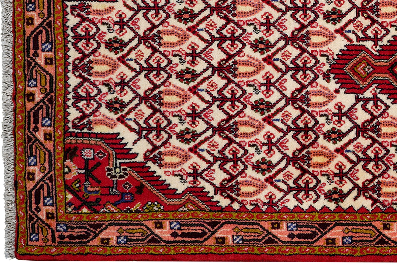 Assadabad — Hand-knotted, 80x193 cm, Beige, 100% Virgin Wool | View 3