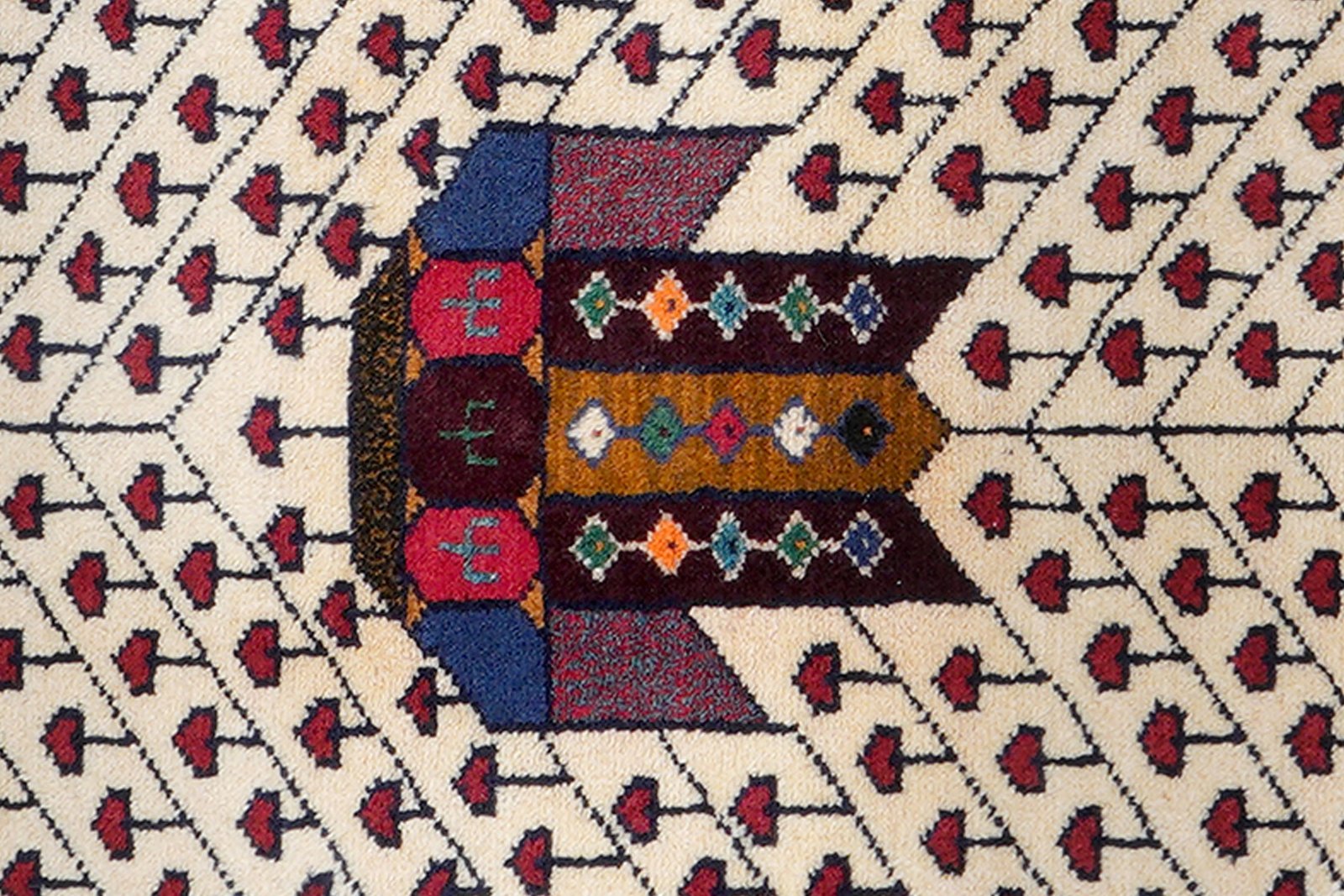 Shahsavan — Hand-knotted, 102x154 cm, Beige, 100% Virgin Wool | View 6