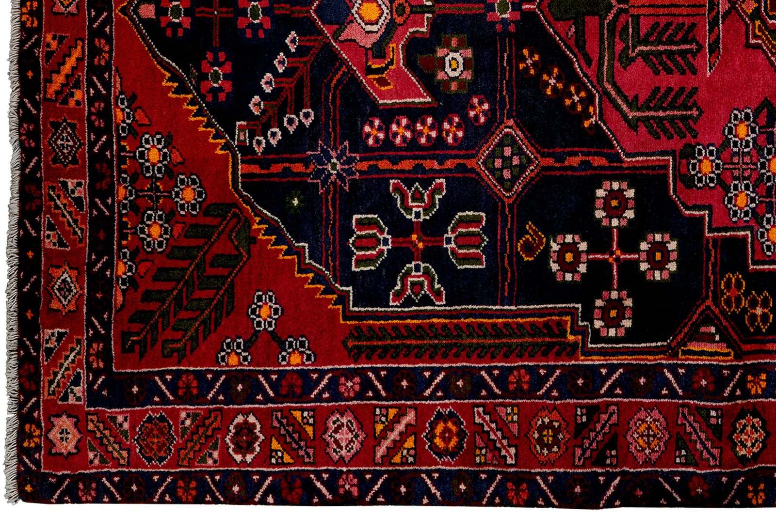 Shahsavan — Hand-knotted, 146x226 cm, Blue, 100% Virgin Wool | View 3