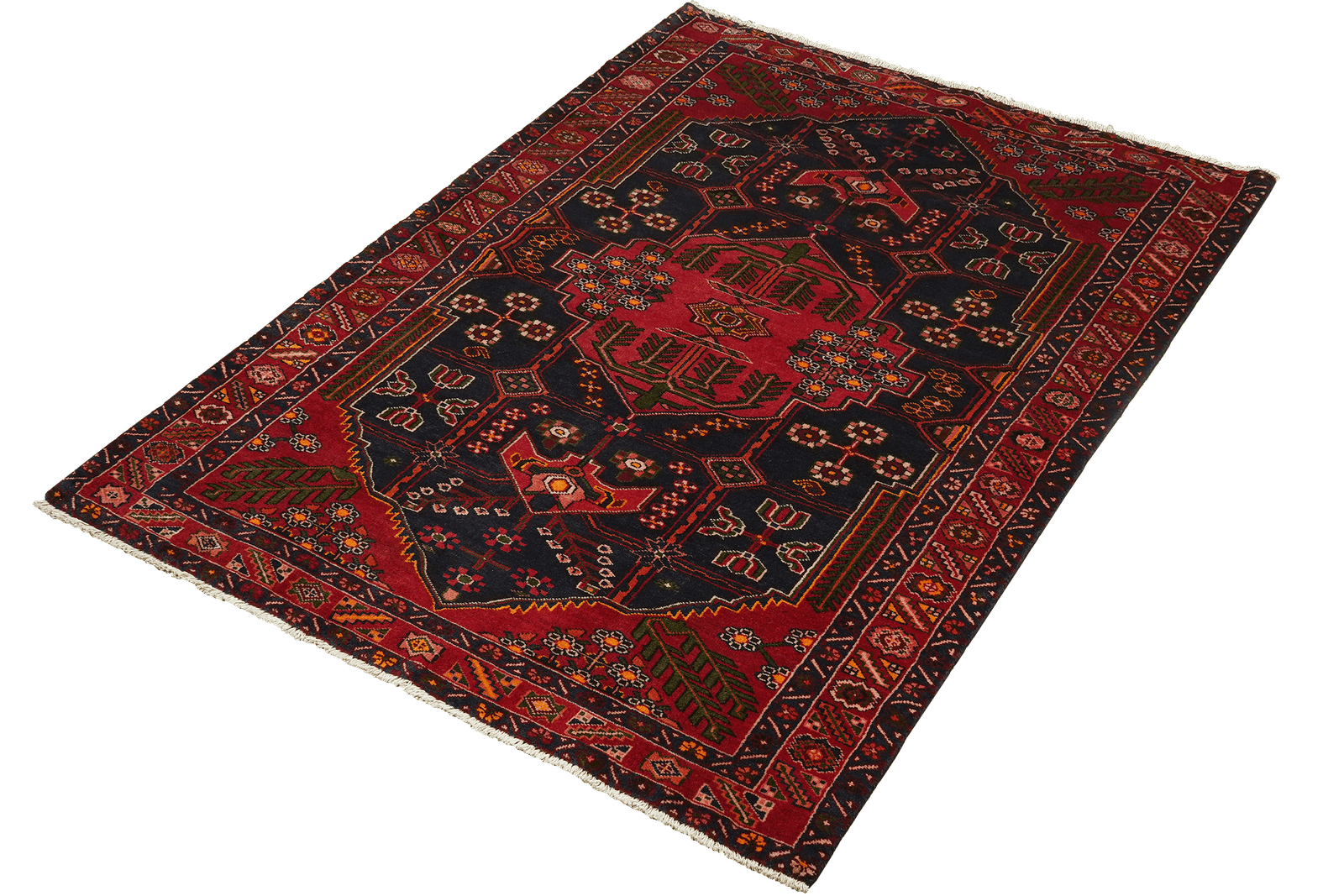 Shahsavan — Hand-knotted, 146x226 cm, Blue, 100% Virgin Wool | View 5
