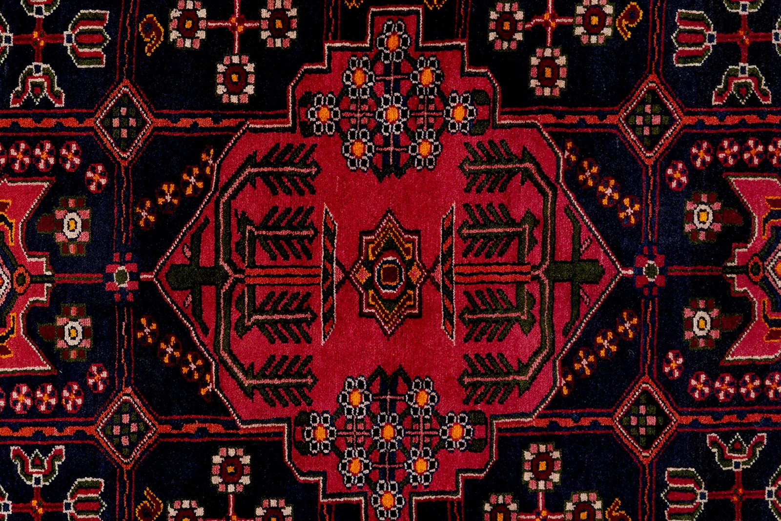 Shahsavan — Hand-knotted, 146x226 cm, Blue, 100% Virgin Wool | View 6