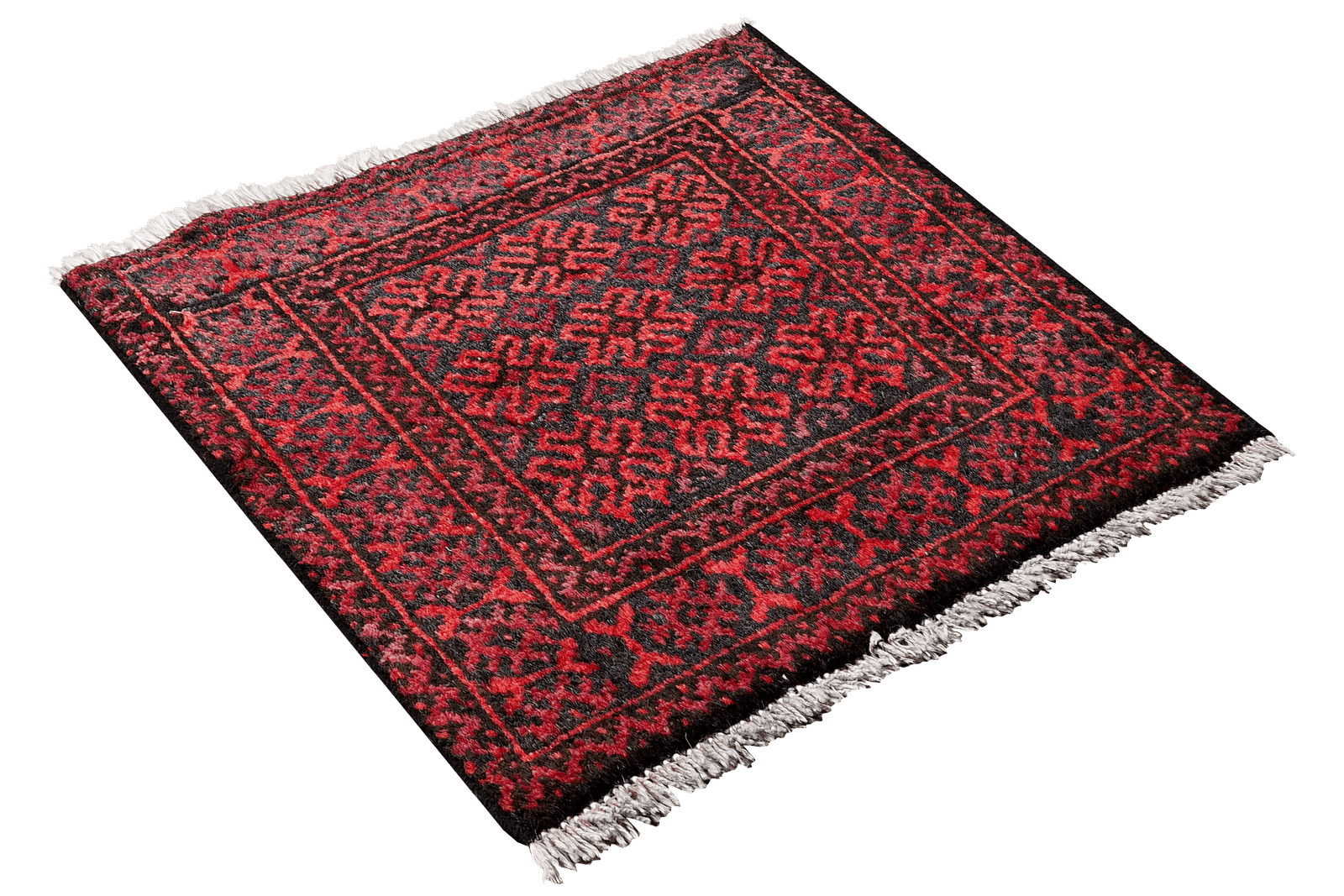 Belutch — Hand-knotted, 45x43 cm, Multicolor, 100% Virgin Wool | View 4