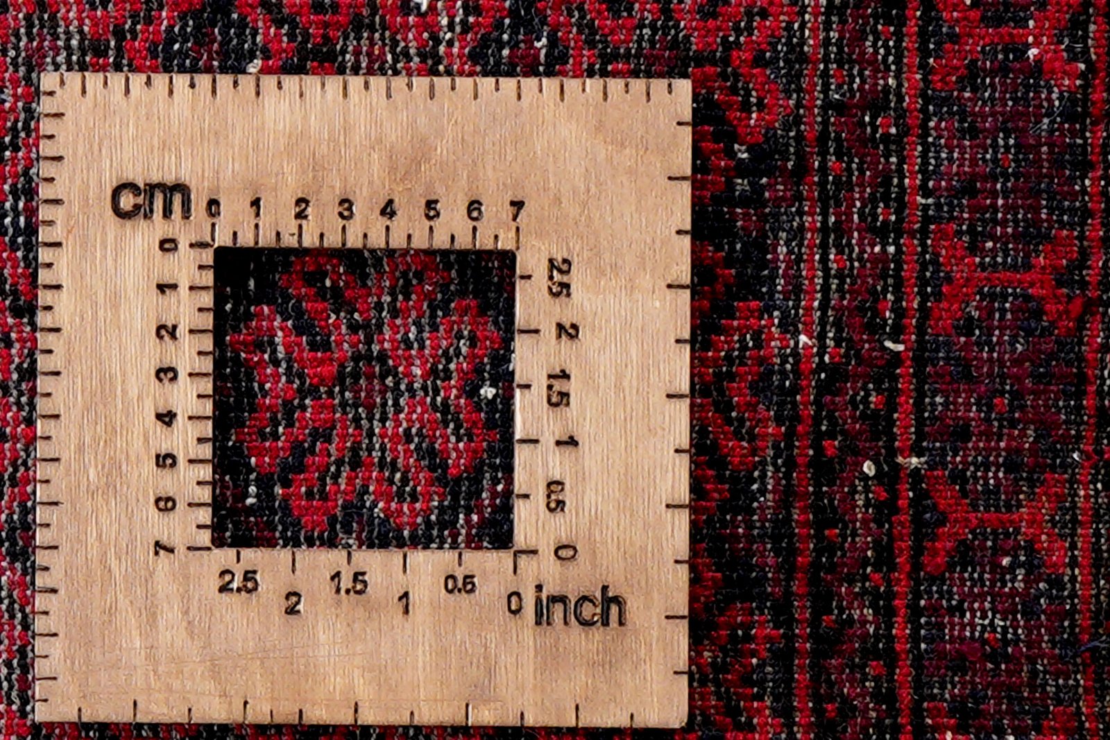 Belutch — Hand-knotted, 45x43 cm, Multicolor, 100% Virgin Wool | View 8