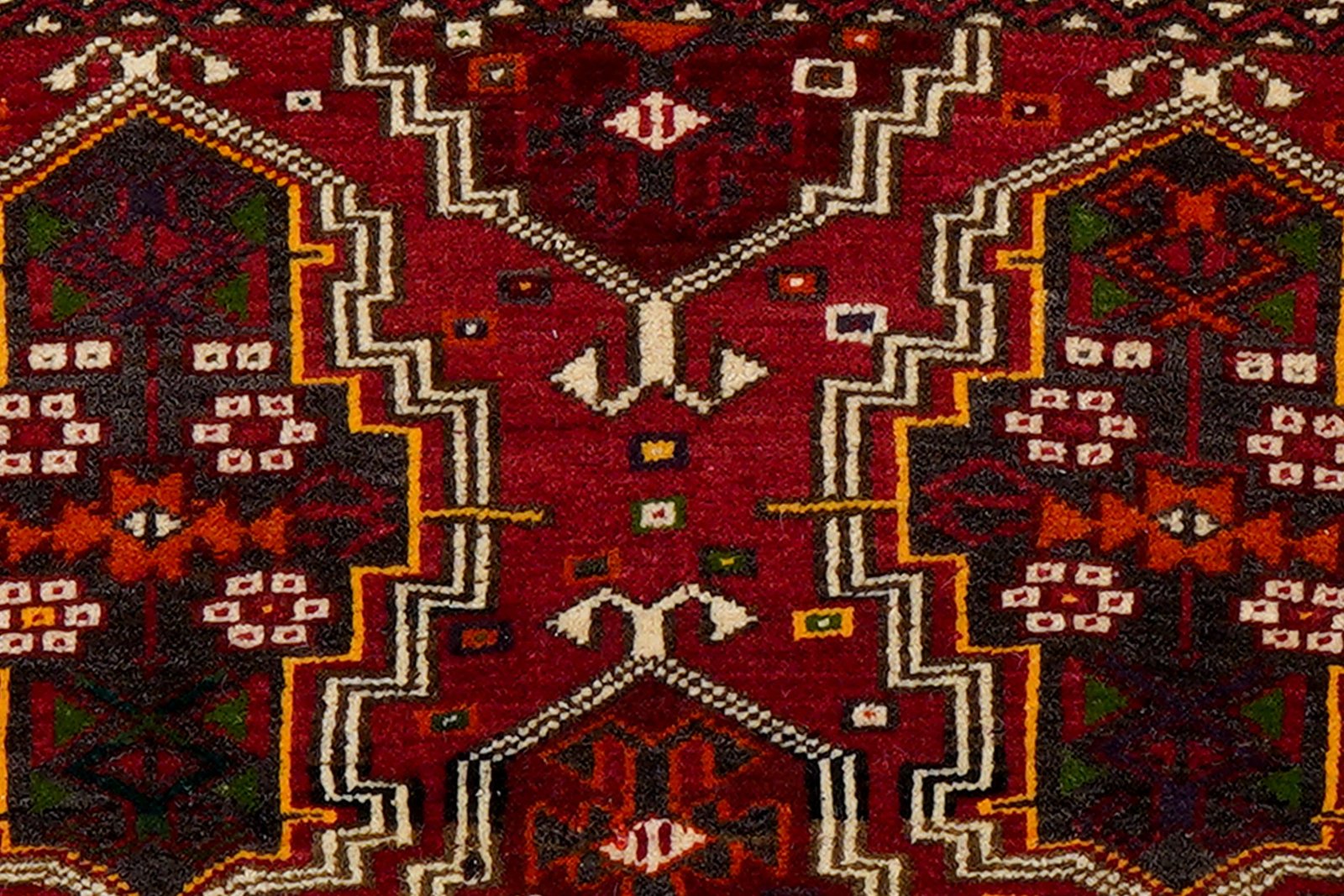 Turkman — Hand-knotted, 104x44 cm, Red, 100% Virgin Wool | View 6