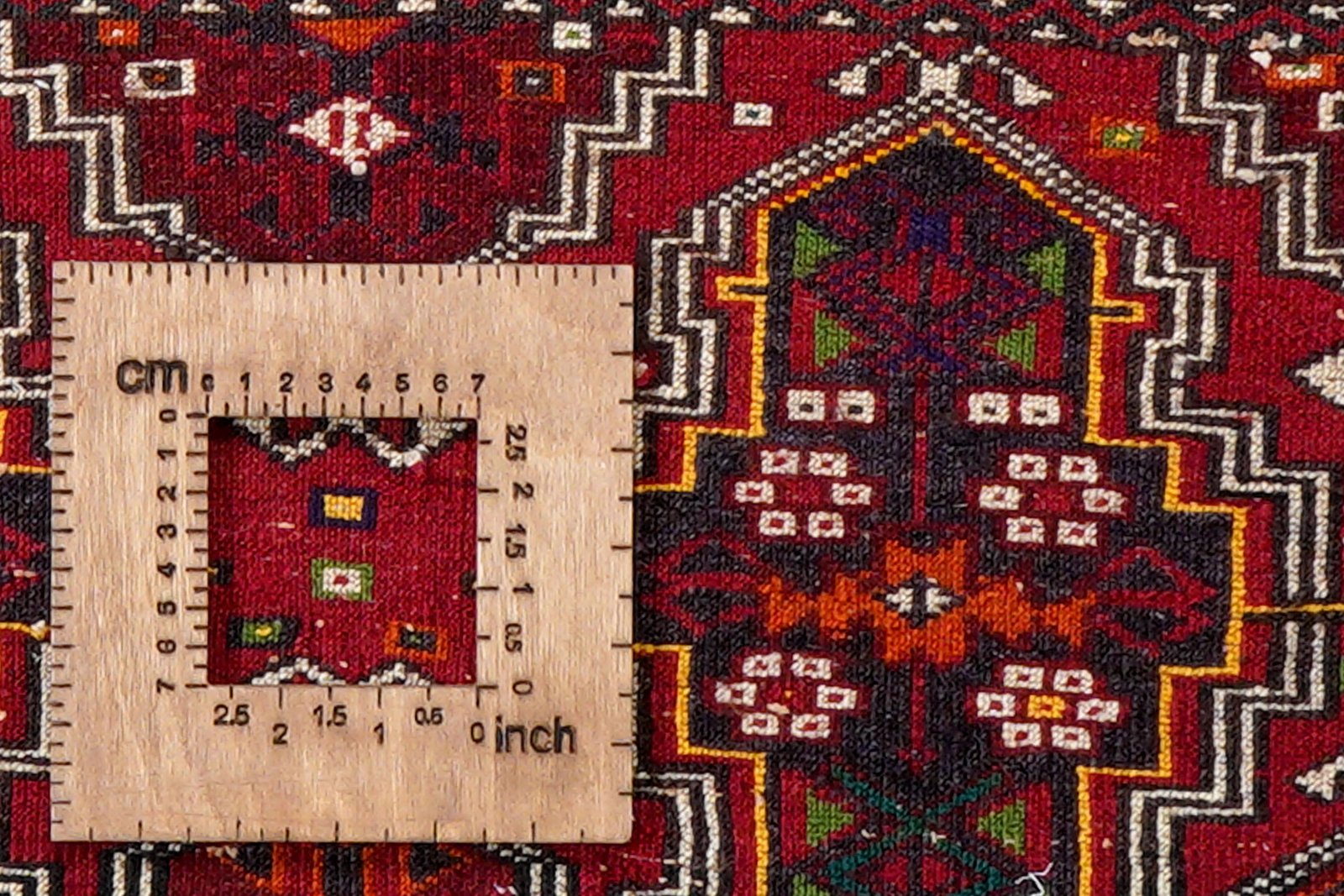 Turkman — Hand-knotted, 104x44 cm, Red, 100% Virgin Wool | View 8