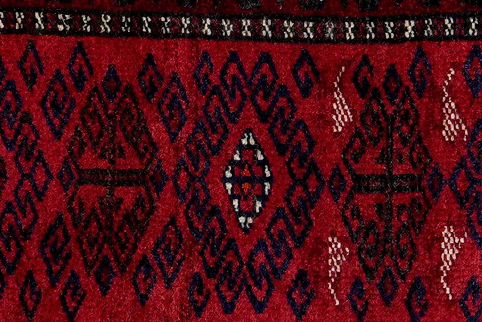 Belutch — Hand-knotted, 44x78 cm, Red, 100% Virgin Wool | View 6